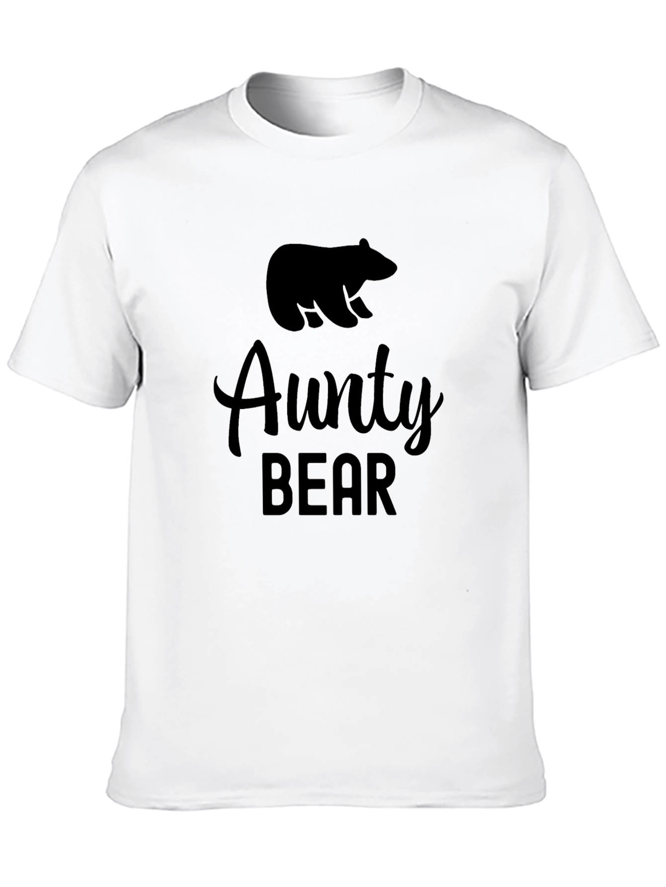 Aunty Bear Graphic T-Shirt - Black