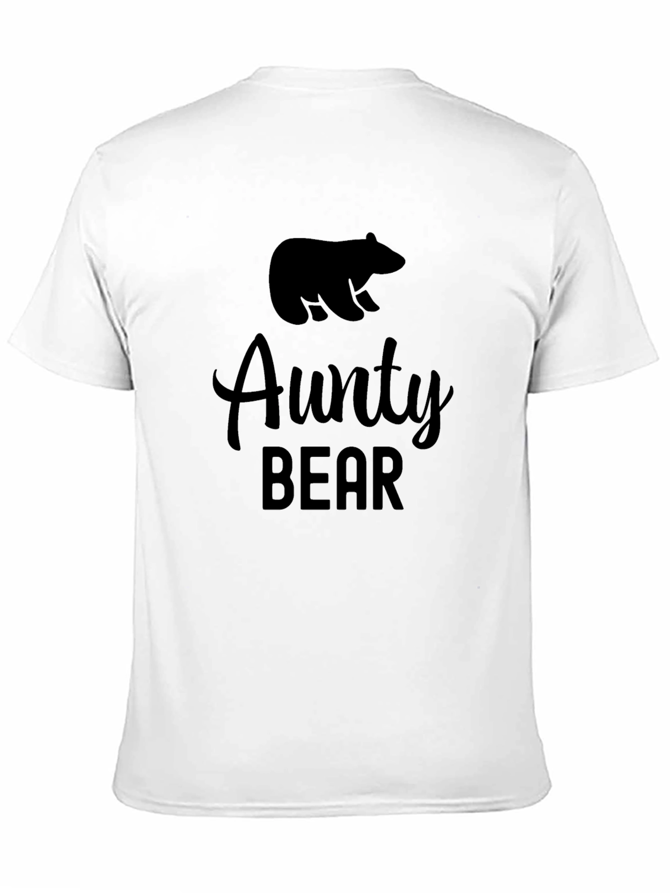 Aunty Bear Graphic T-Shirt - Black