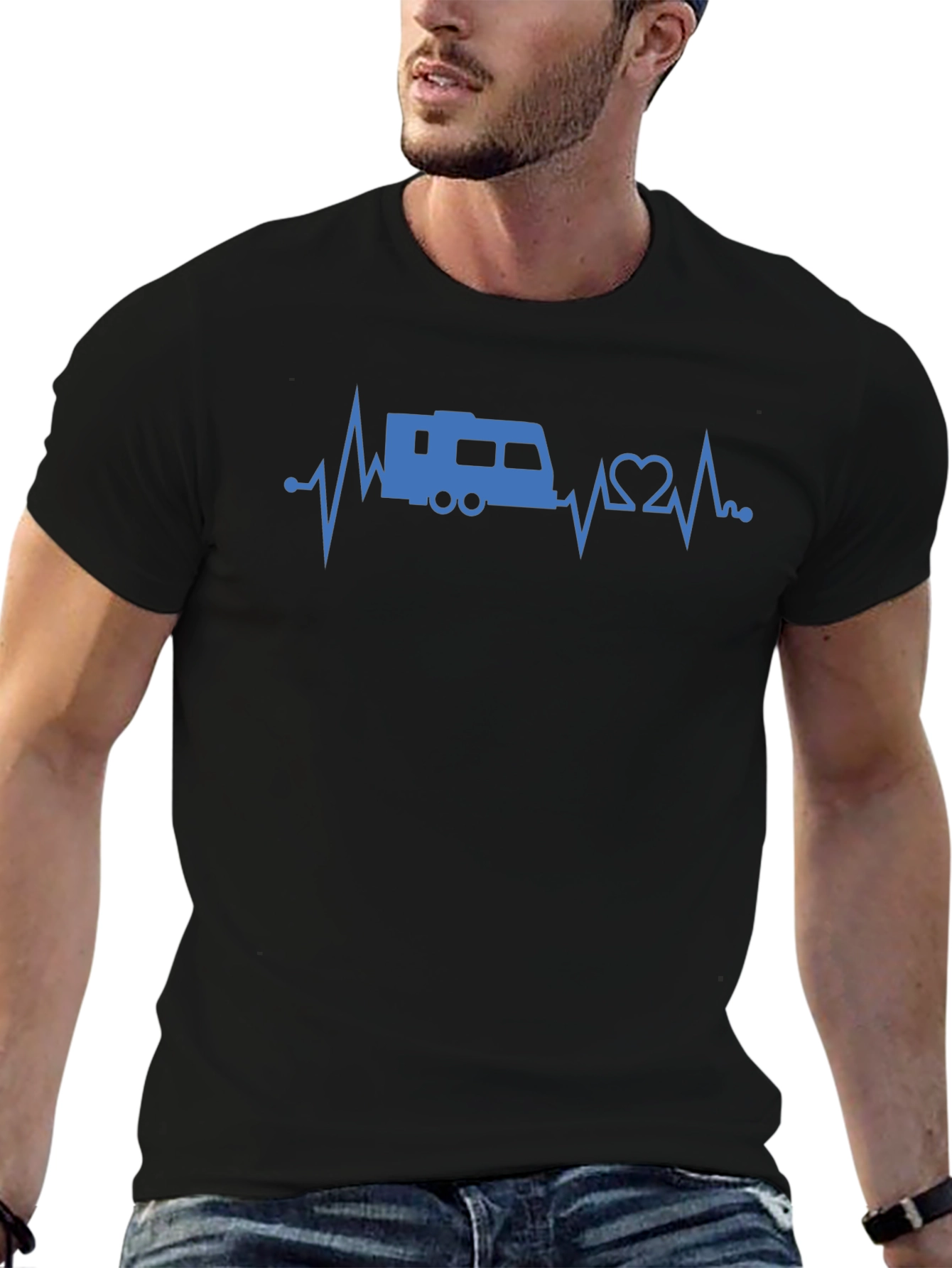 RV Heartbeat T-Shirt - Camping Life Tee