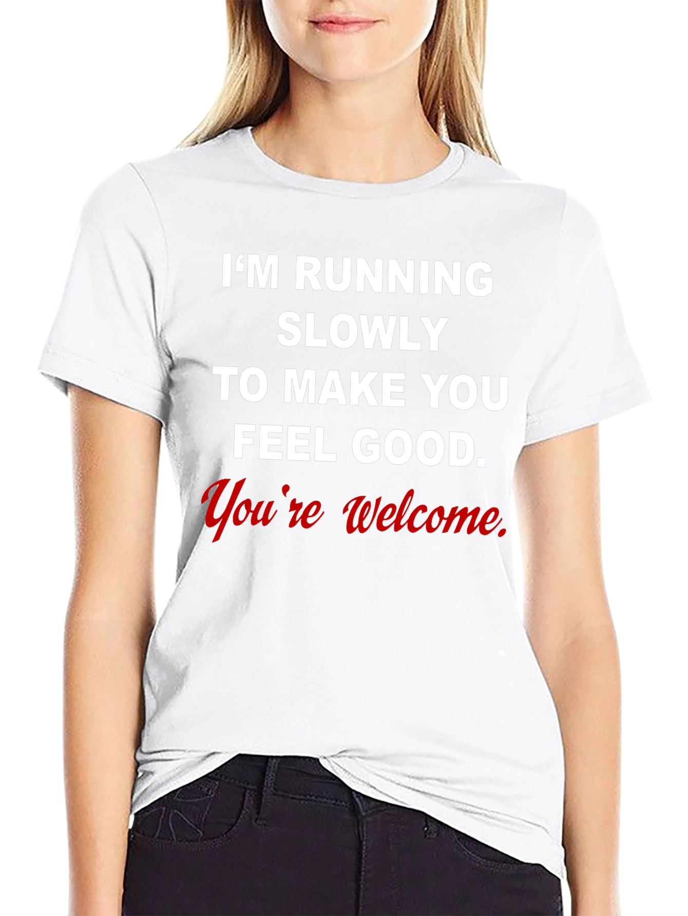 Funny Running Shirt - Im Running Slowly