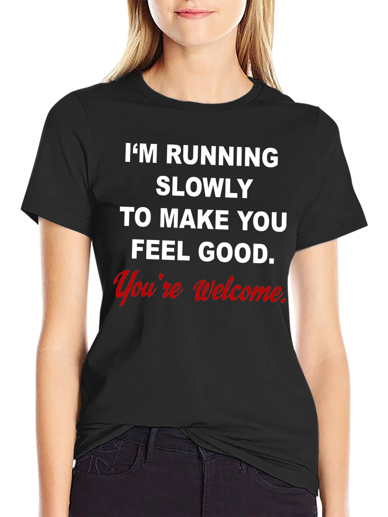 Funny Running Shirt - Im Running Slowly