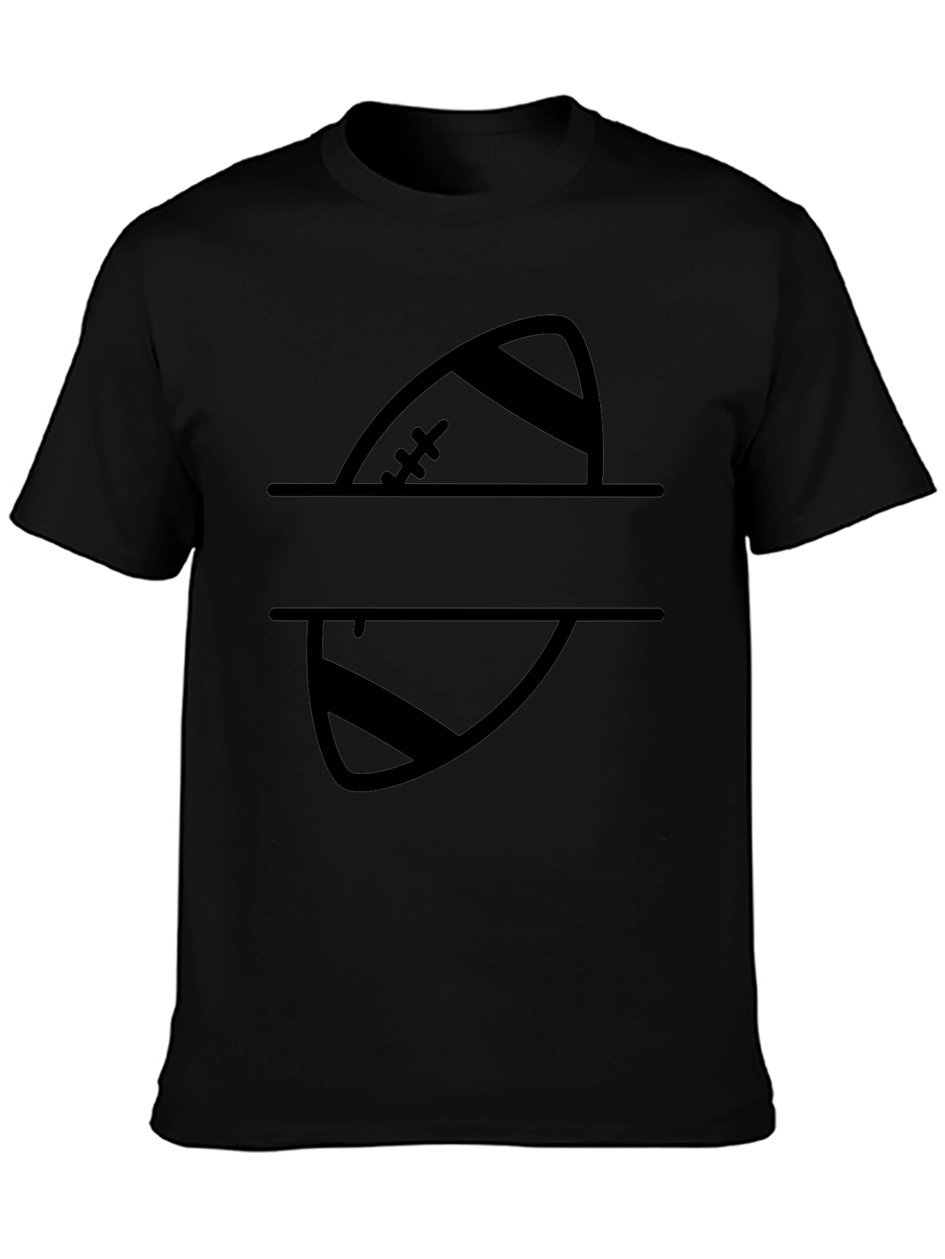 Split Football Personalized T-Shirt