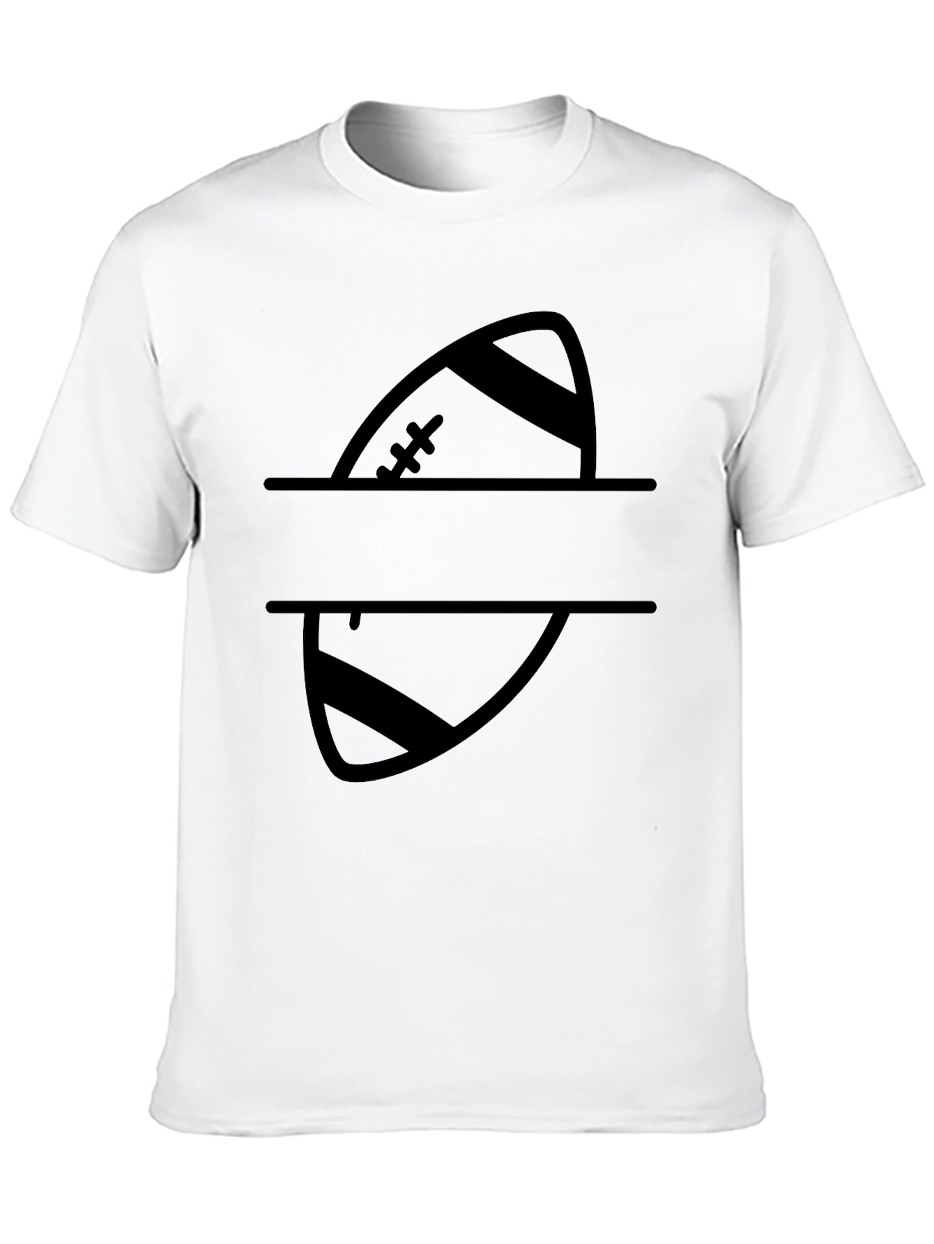 Split Football Personalized T-Shirt