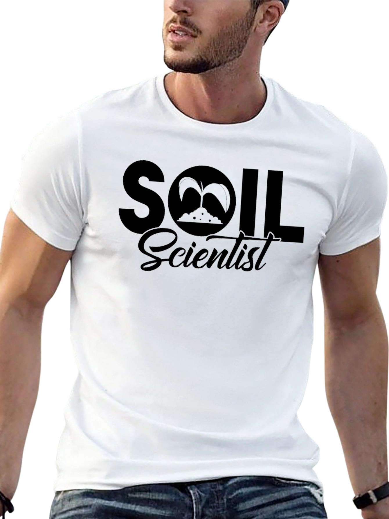 Soil Scientist Graphic T-Shirt - Black Cotton Tee