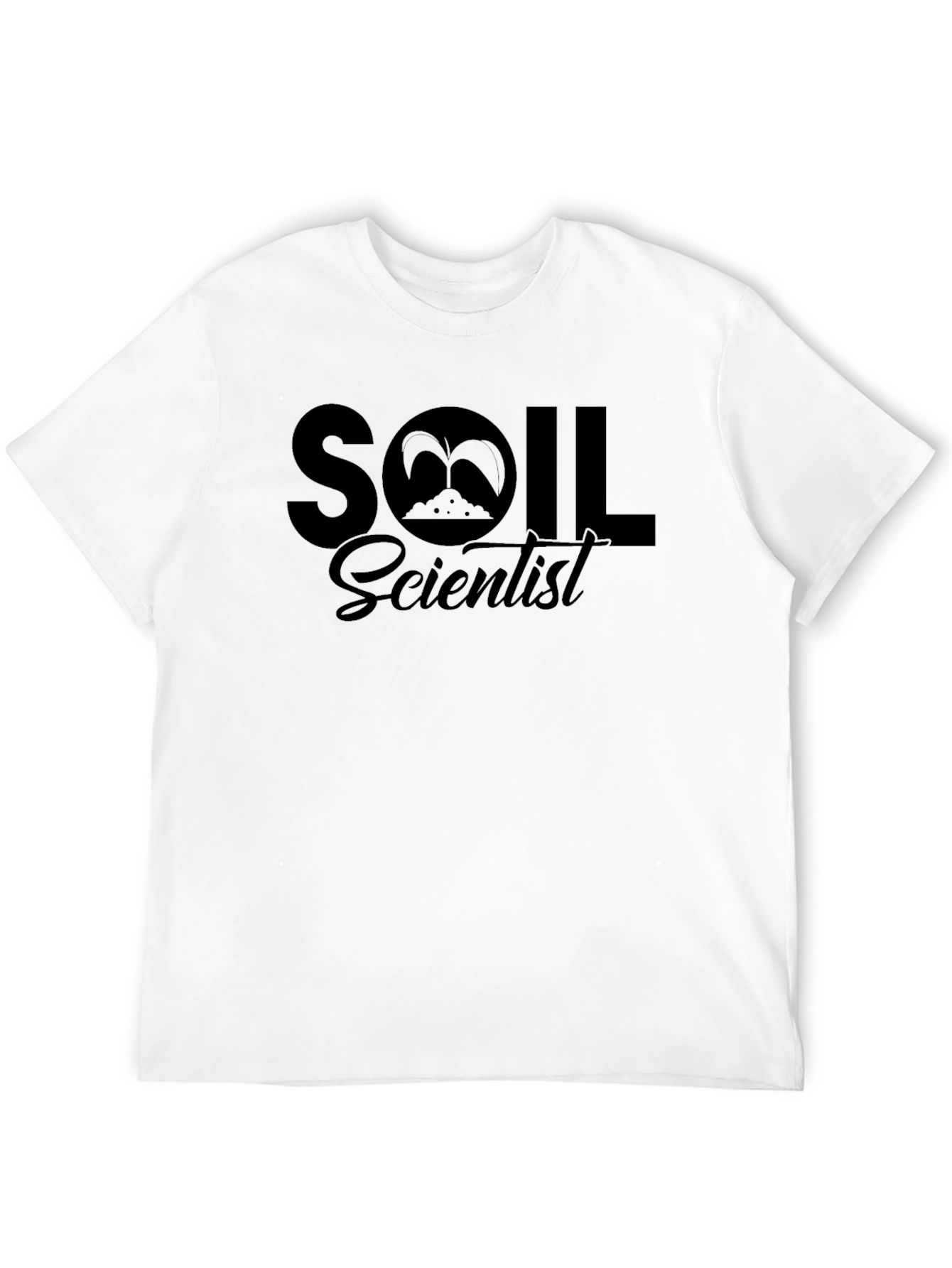 Soil Scientist Graphic T-Shirt - Black Cotton Tee