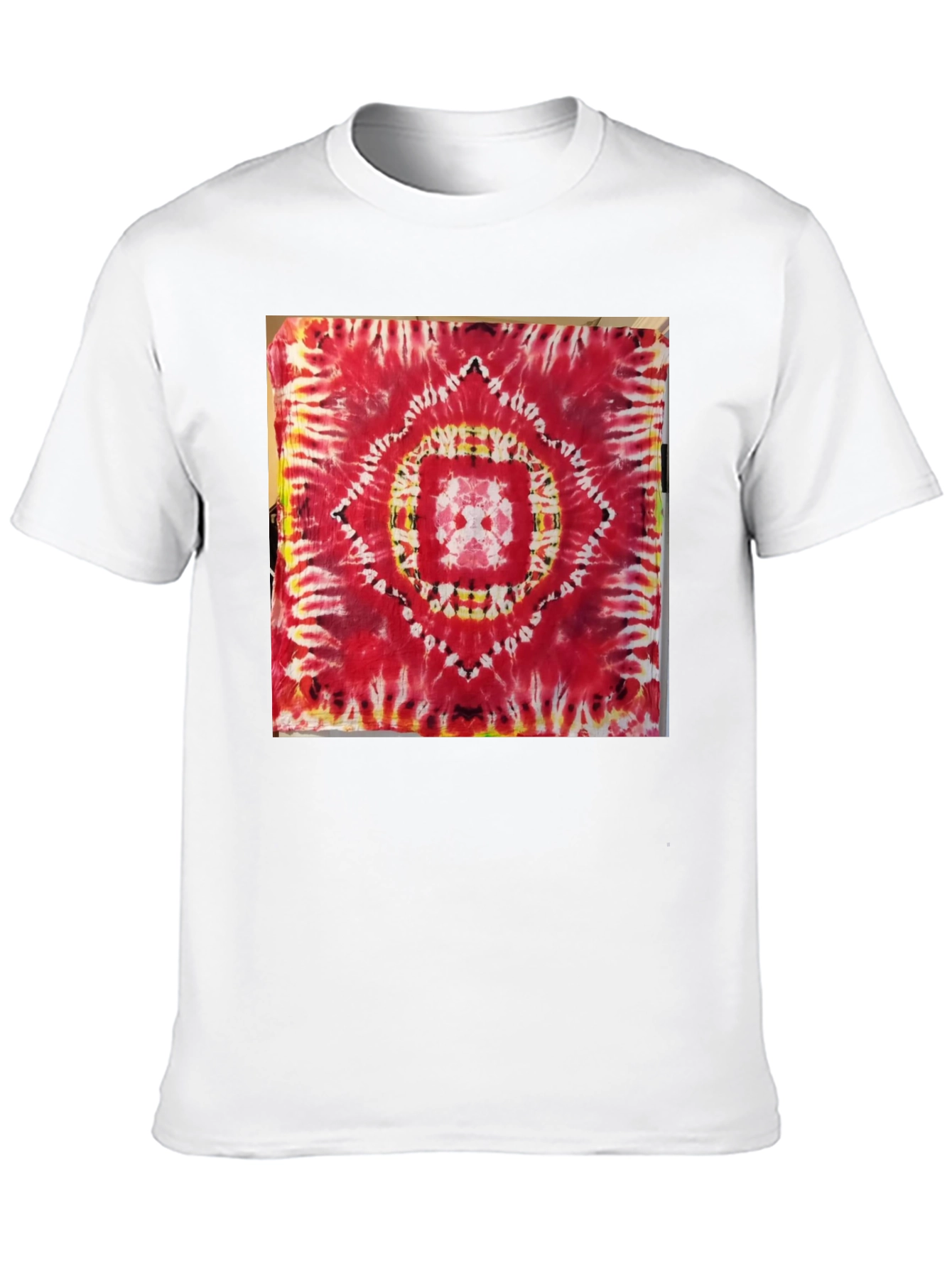 Red Tie-Dye Mandala Graphic Tee