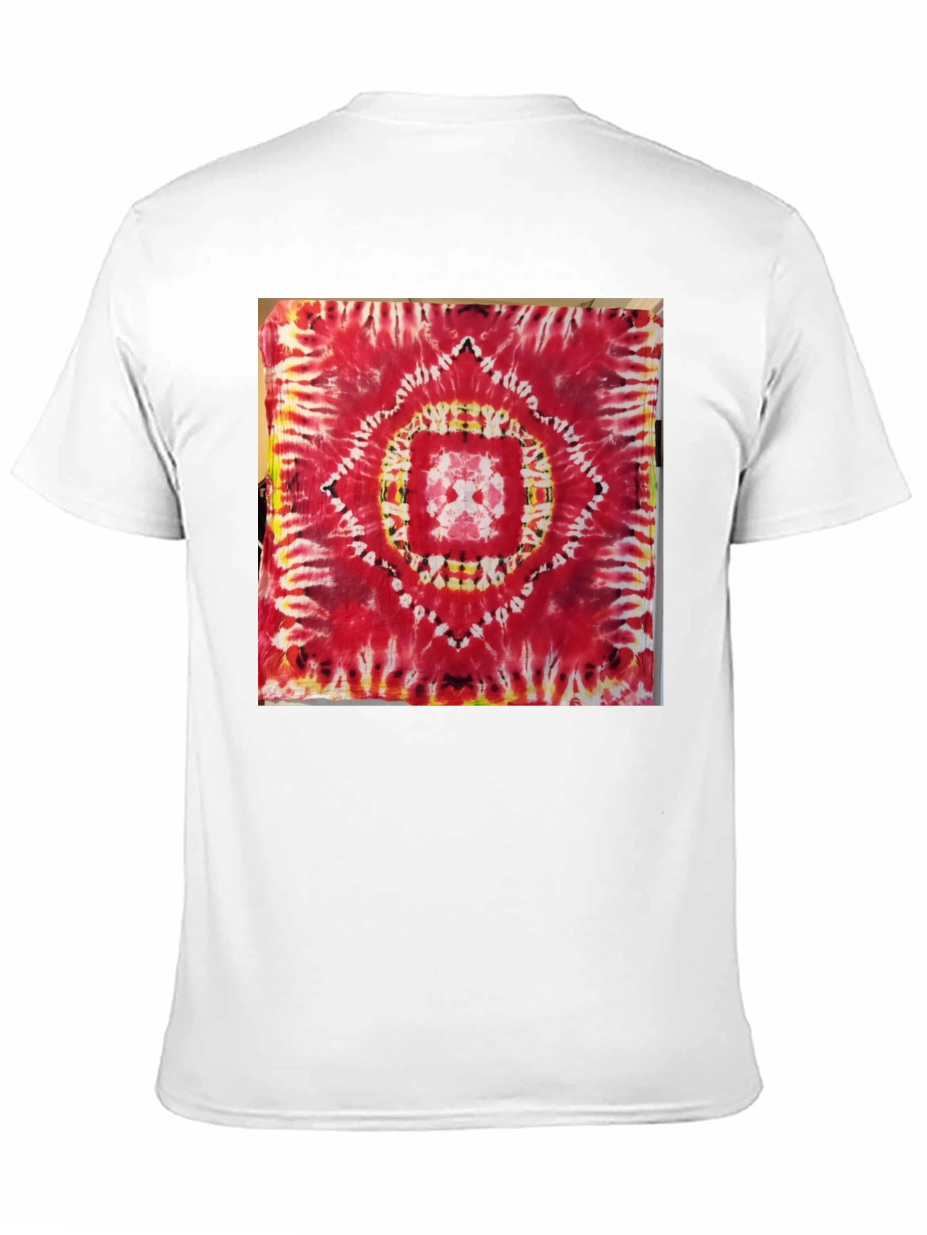 Red Tie-Dye Mandala Graphic Tee
