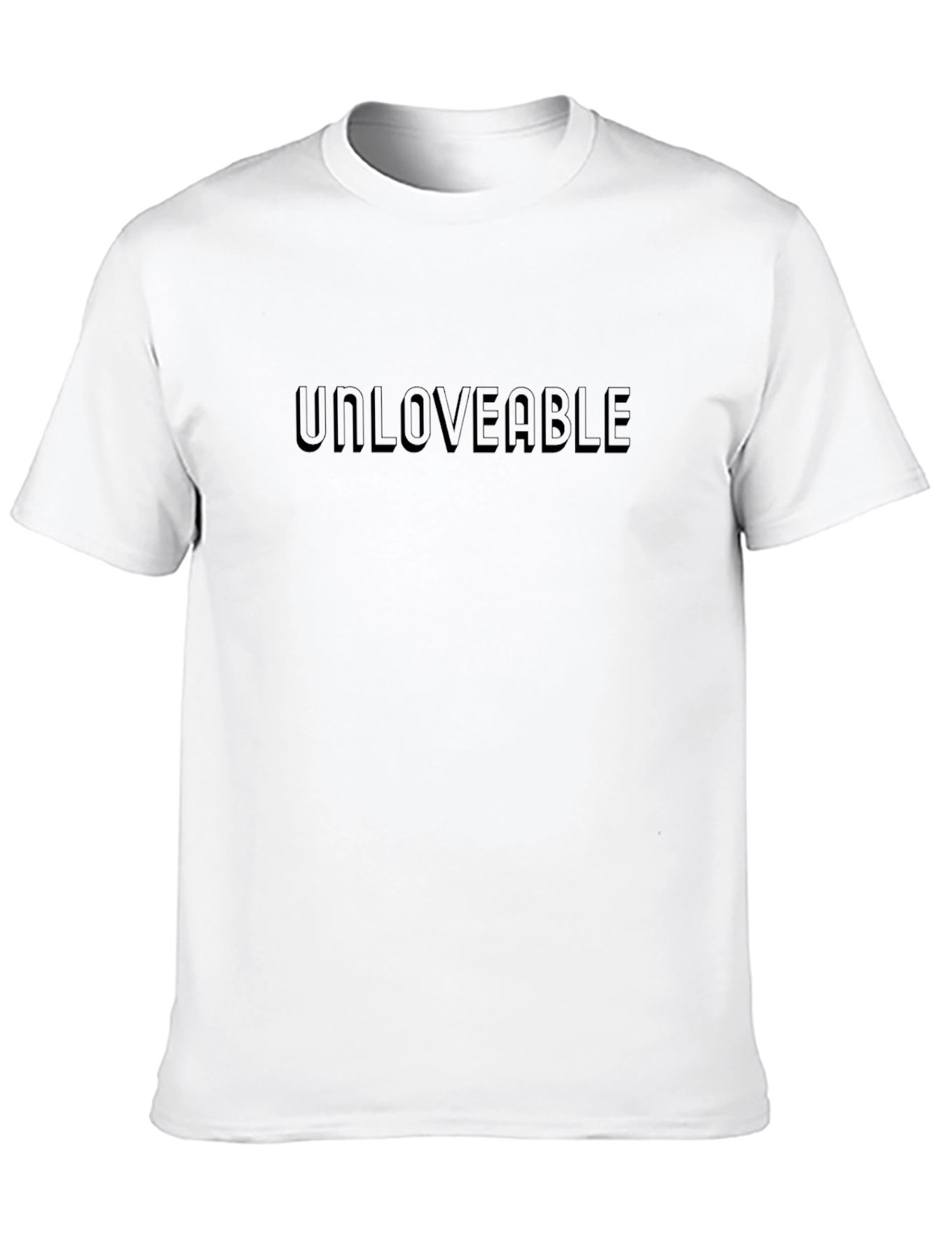 Unloveable Black Graphic Tee - Trendy Streetwear