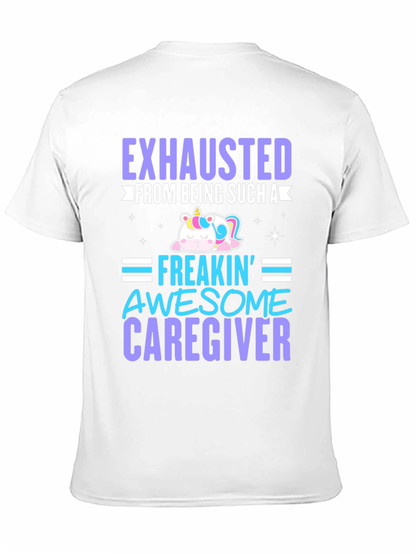 Exhausted Awesome Caregiver T-Shirt
