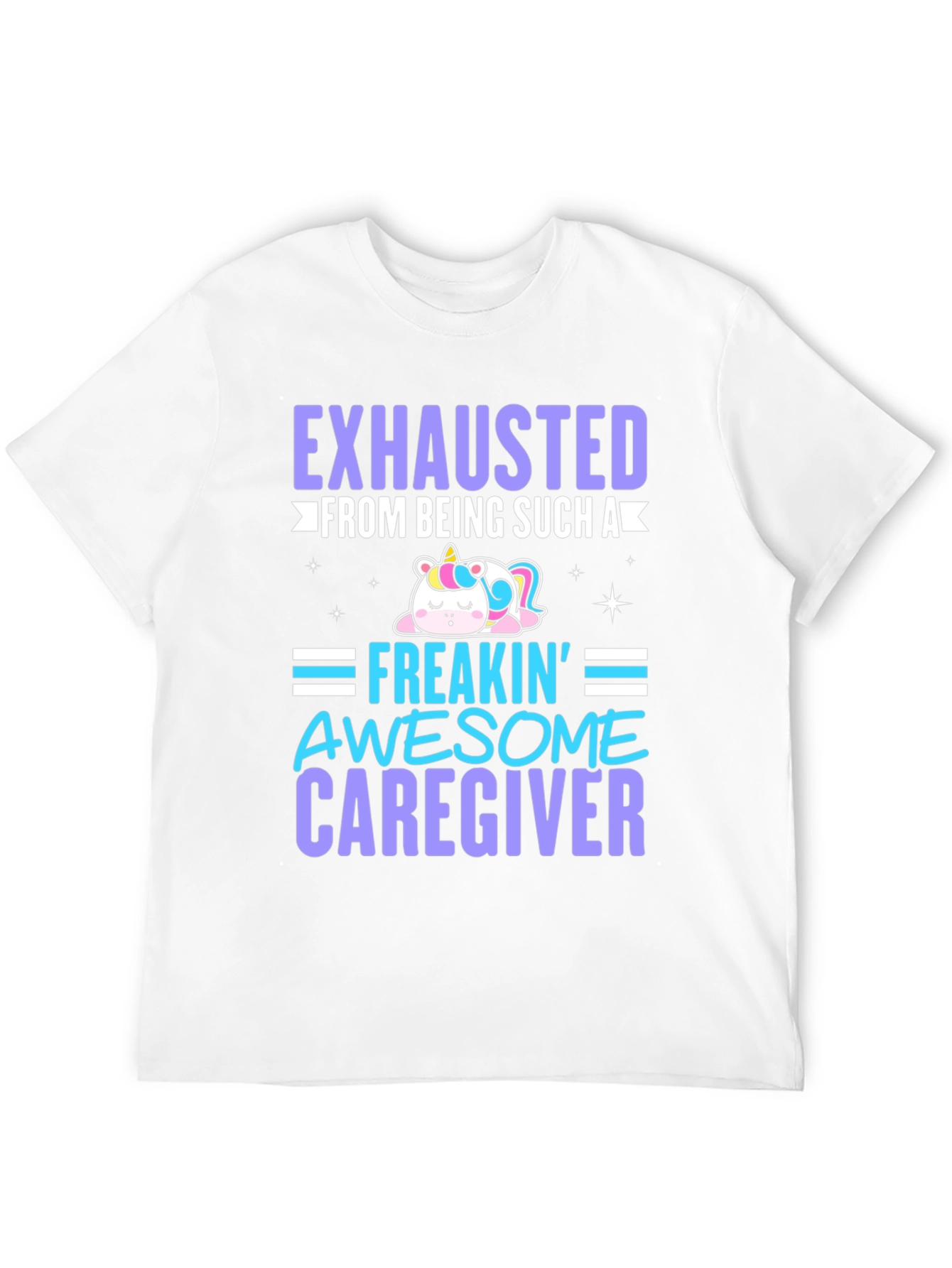 Exhausted Awesome Caregiver T-Shirt