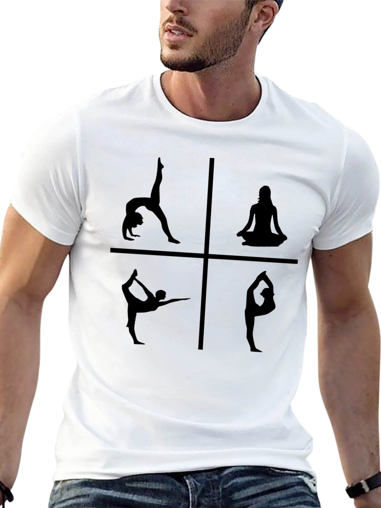 Yoga Pose T-Shirt - Black