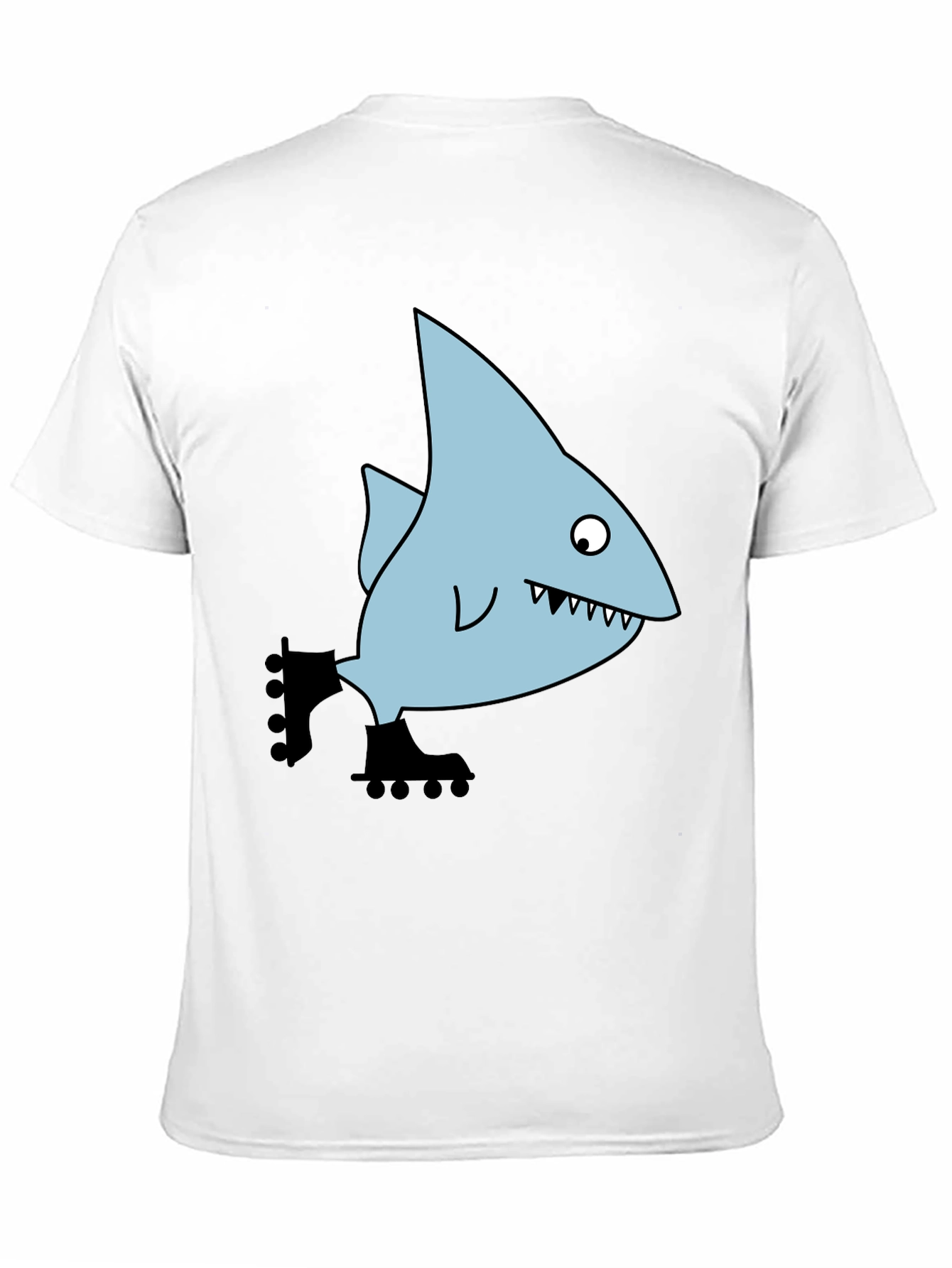 Skating Shark Tee - Fun Graphic Print