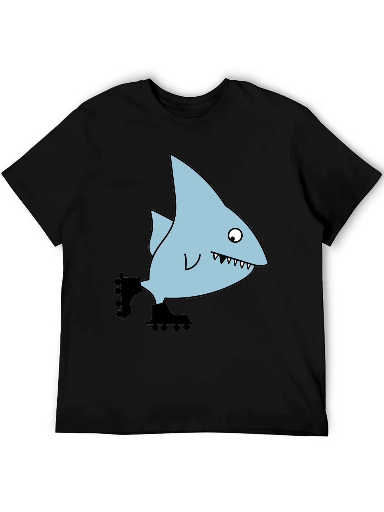 Skating Shark Tee - Fun Graphic Print