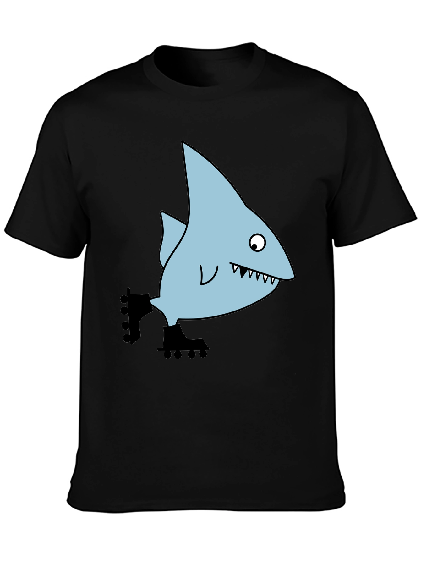 Skating Shark Tee - Fun Graphic Print