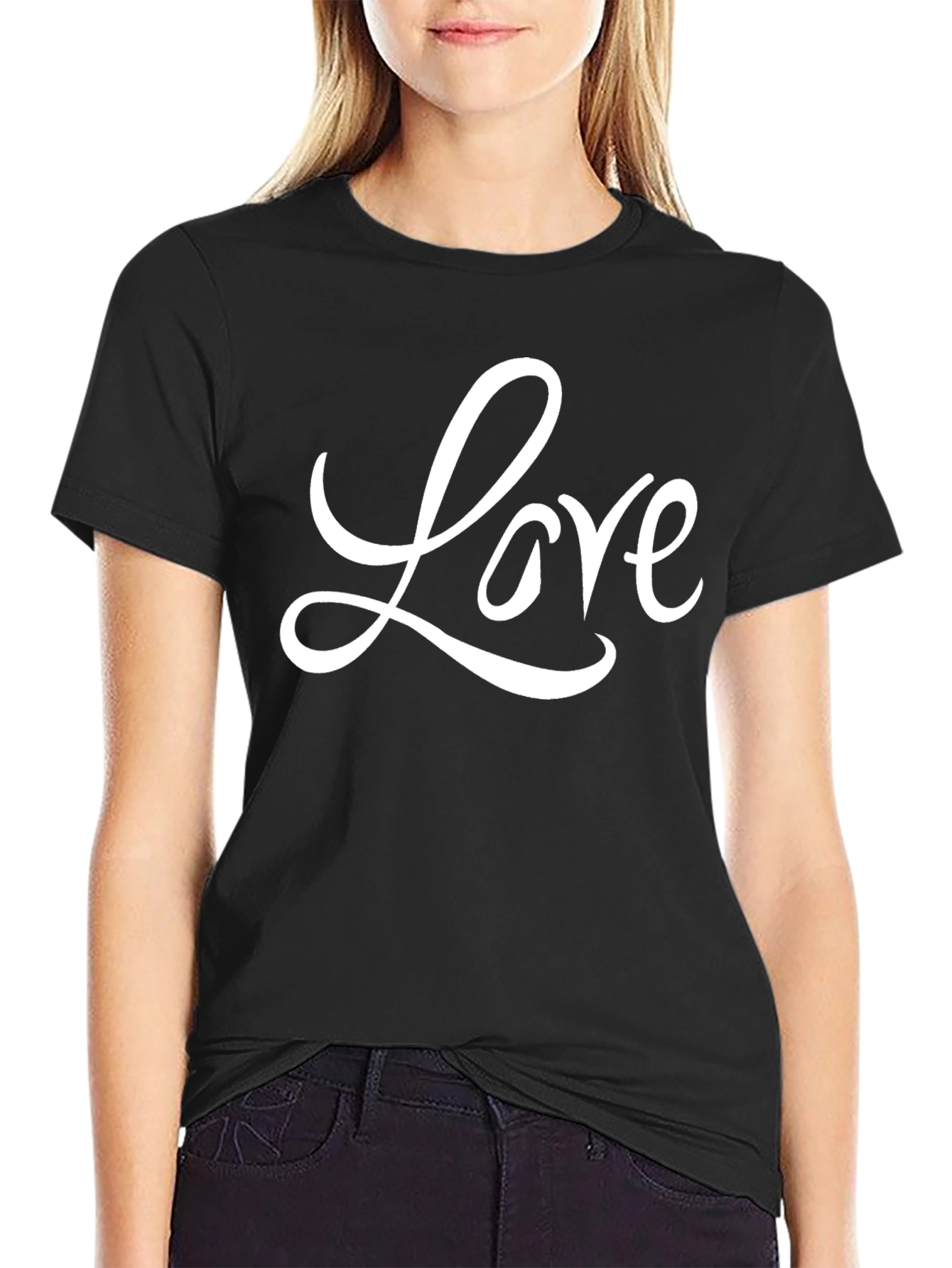 Love T-Shirt - Stylish Black Tee