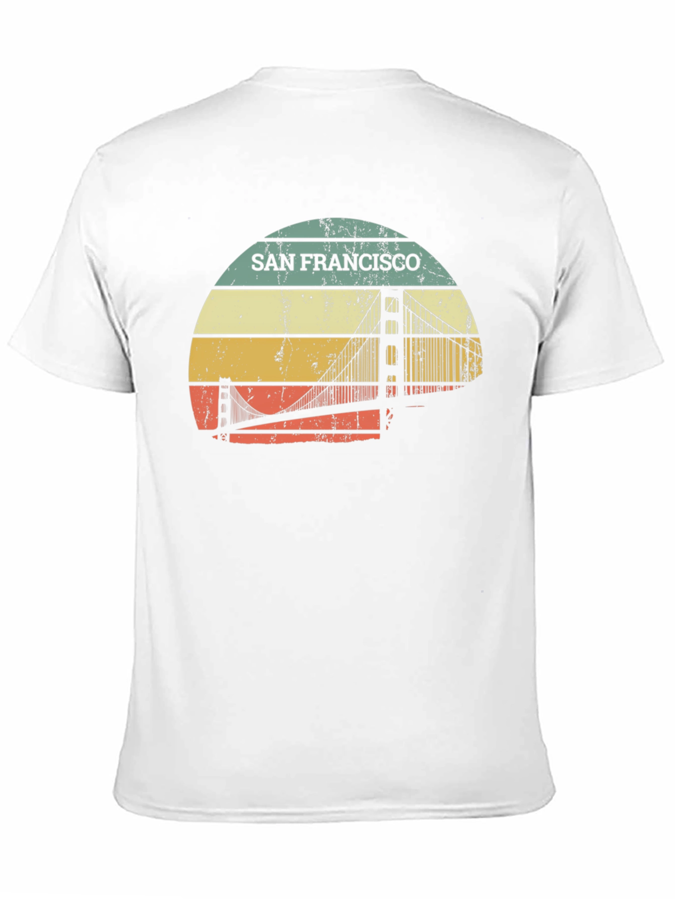 San Francisco Bridge Retro T-Shirt - Graphic Tee