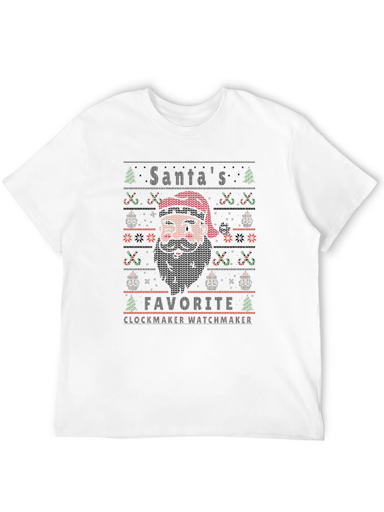 Santas Favorite Clockmaker Watchmaker T-Shirt