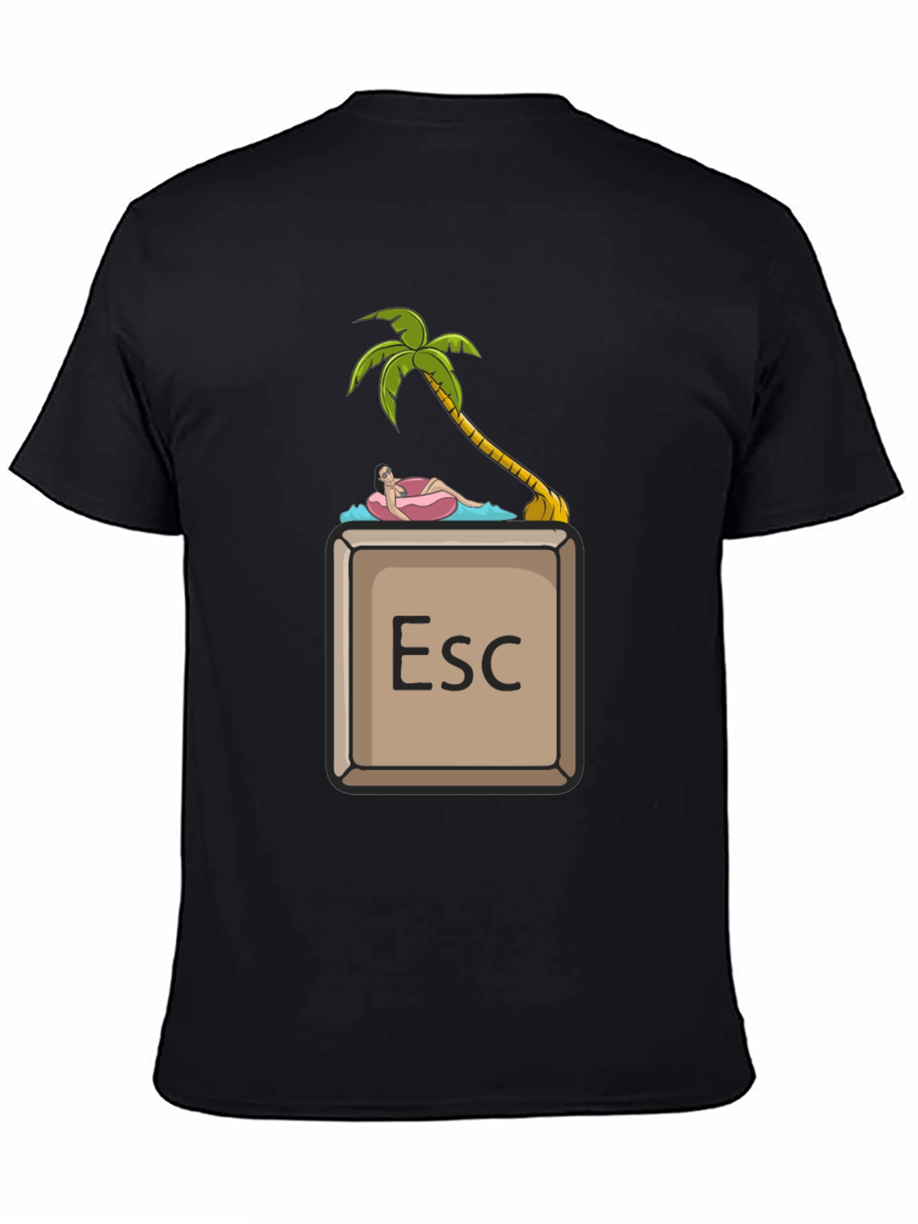 Escape Key Palm Tee - Relax & Unwind T-Shirt