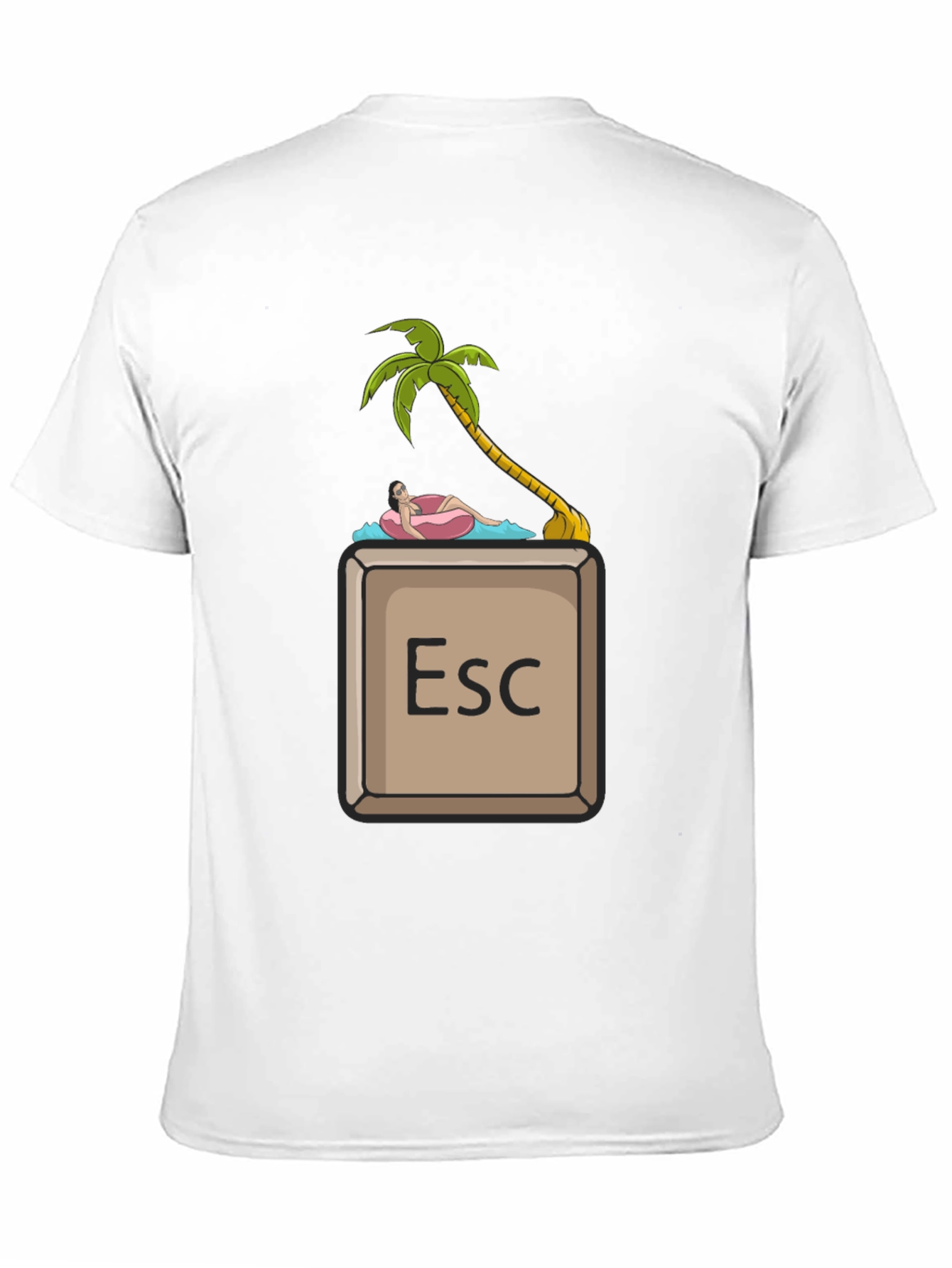 Escape Key Palm Tee - Relax & Unwind T-Shirt