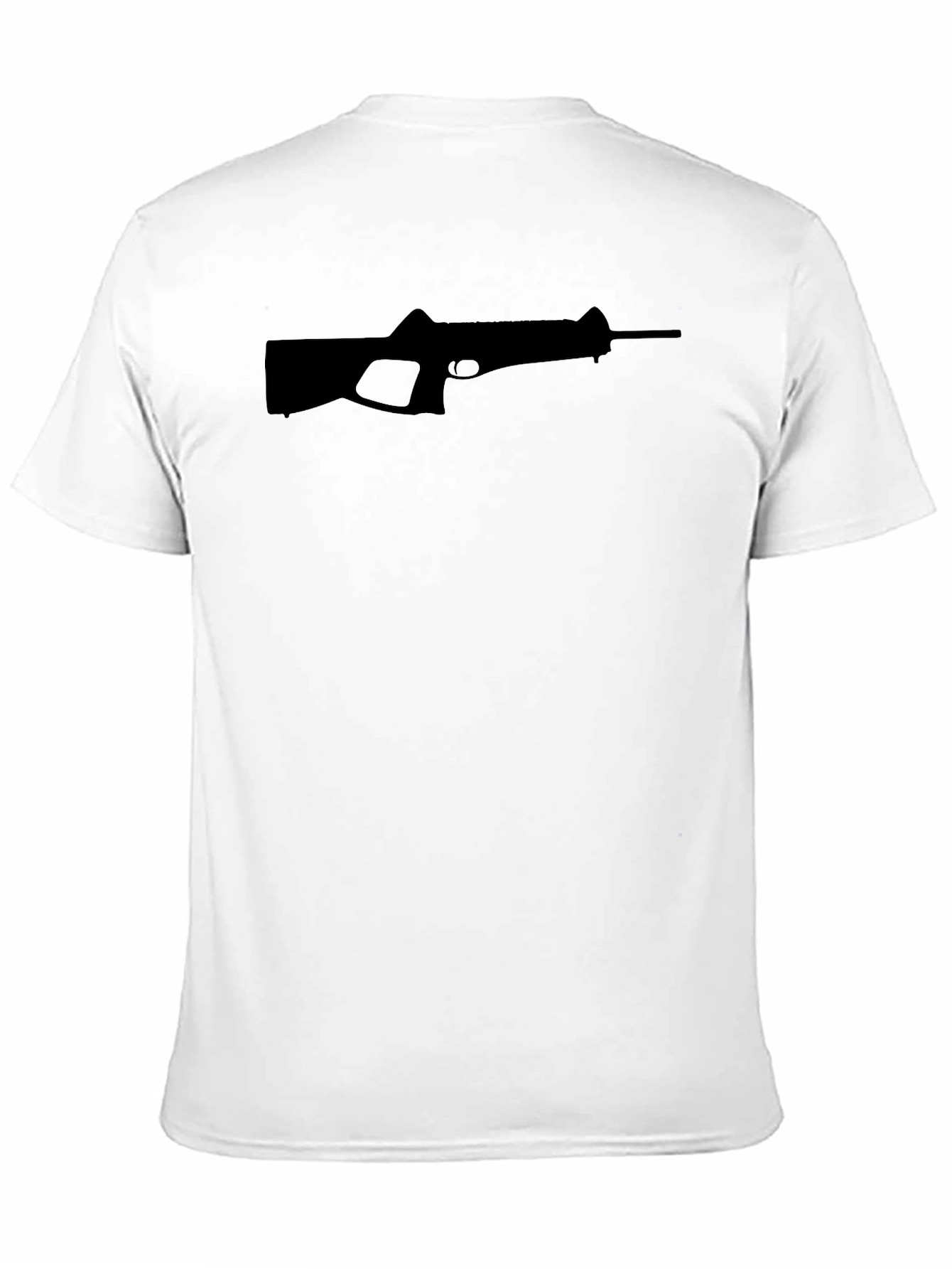 Gun Graphic Black T-Shirt - Modern Style