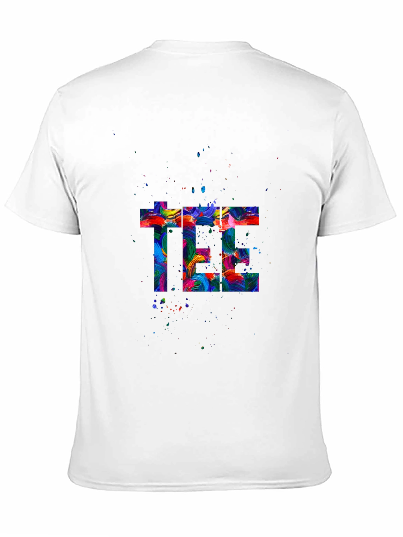 Abstract Art Graphic Print Black T-Shirt