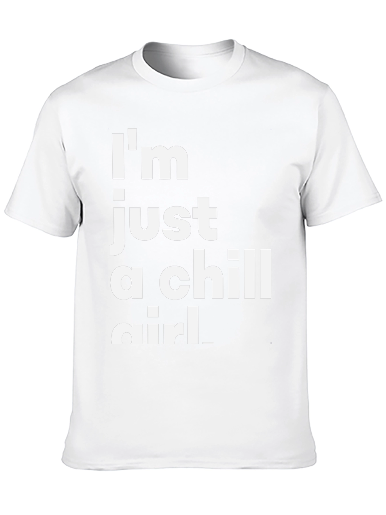 Chill Girl Black T-Shirt | Relaxed Graphic Tee