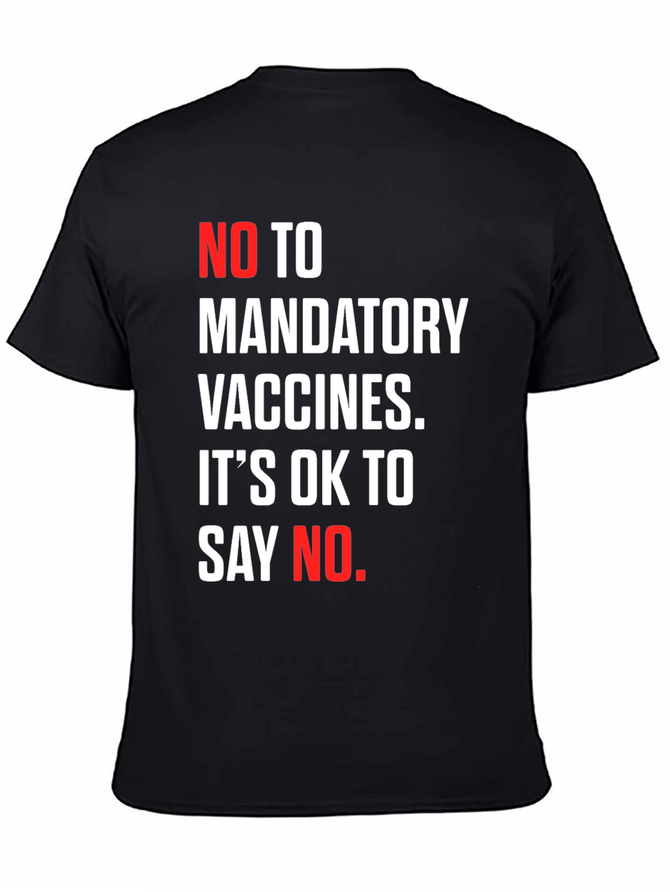 No Mandatory Vaccines T-Shirt Protest Anti Vax