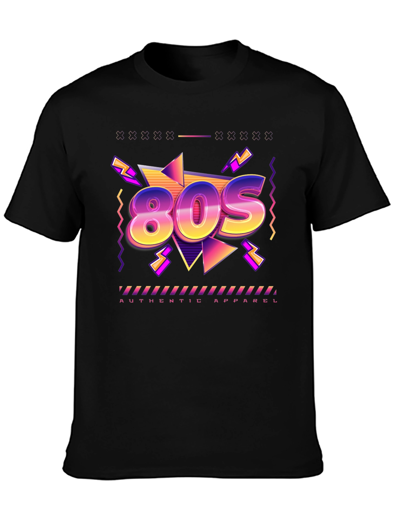Retro 80s Graphic T-Shirt - Authentic Apparel