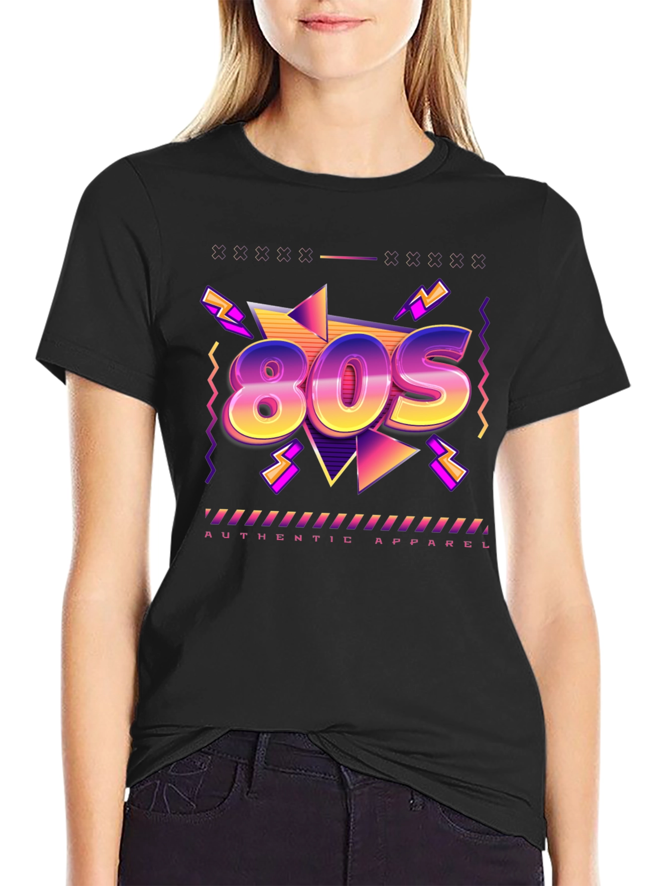Retro 80s Graphic T-Shirt - Authentic Apparel