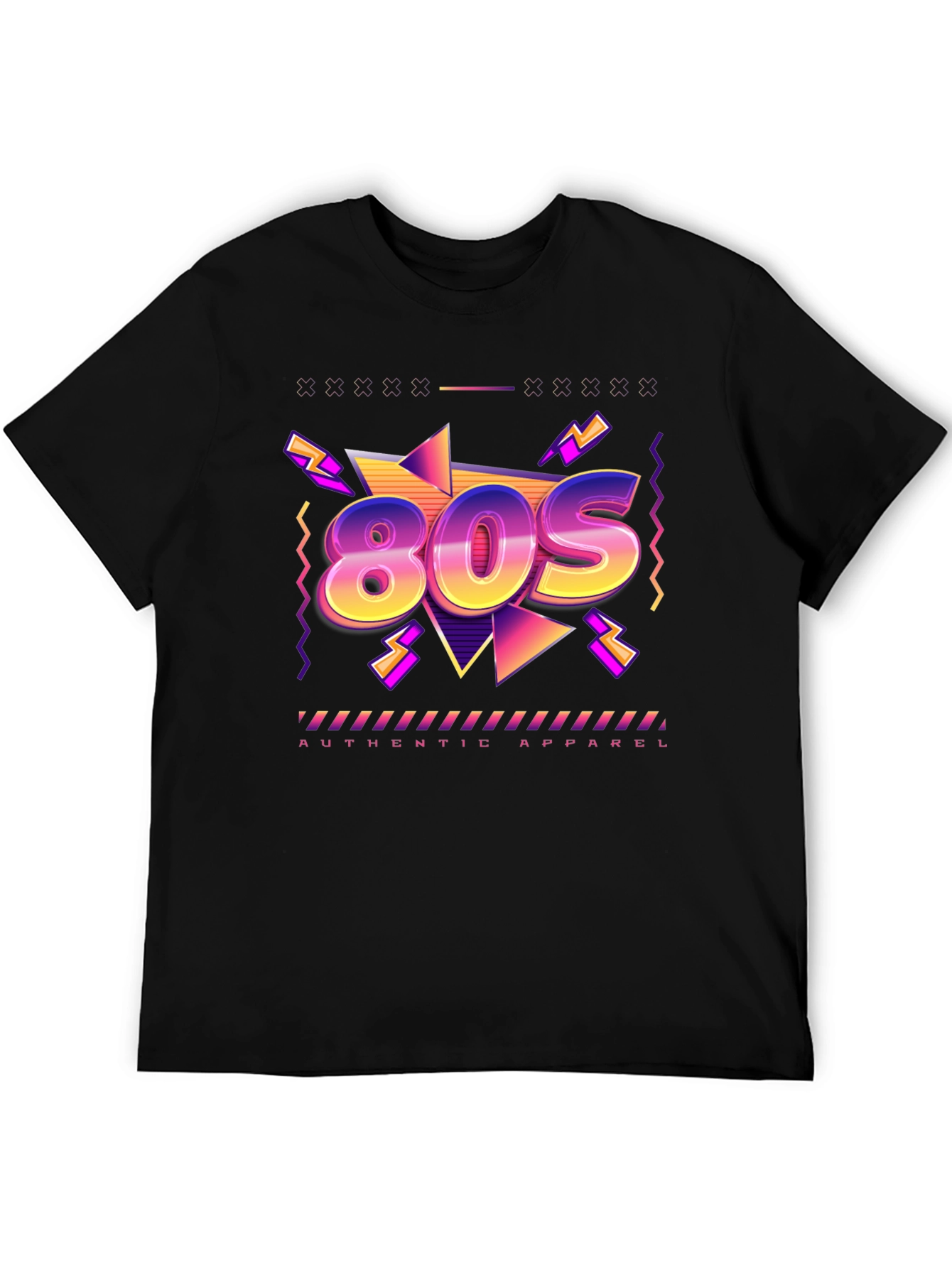 Retro 80s Graphic T-Shirt - Authentic Apparel