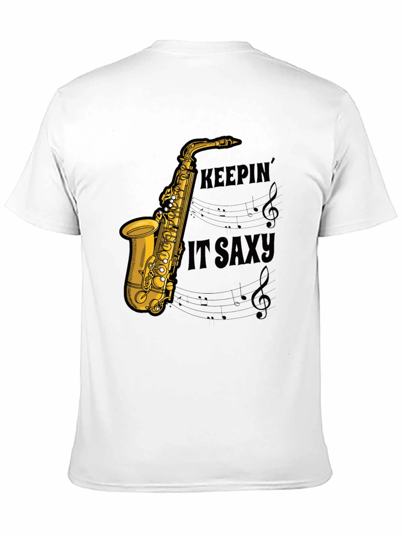 Keepin it Saxy Mens Graphic T-Shirt