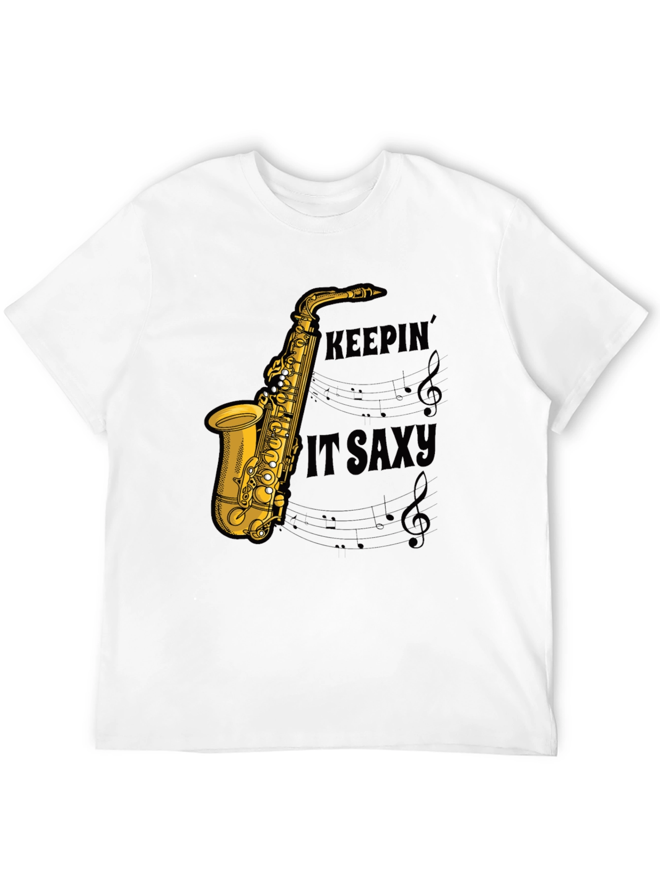 Keepin it Saxy Mens Graphic T-Shirt