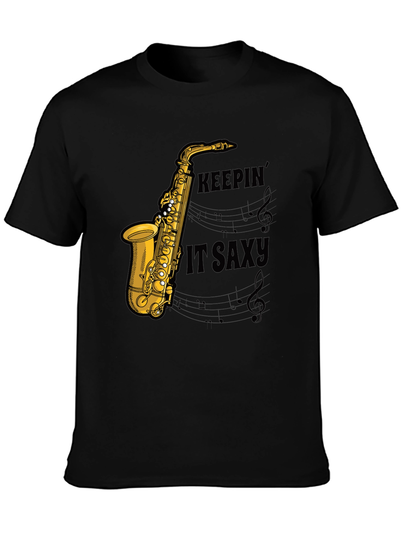 Keepin it Saxy Mens Graphic T-Shirt