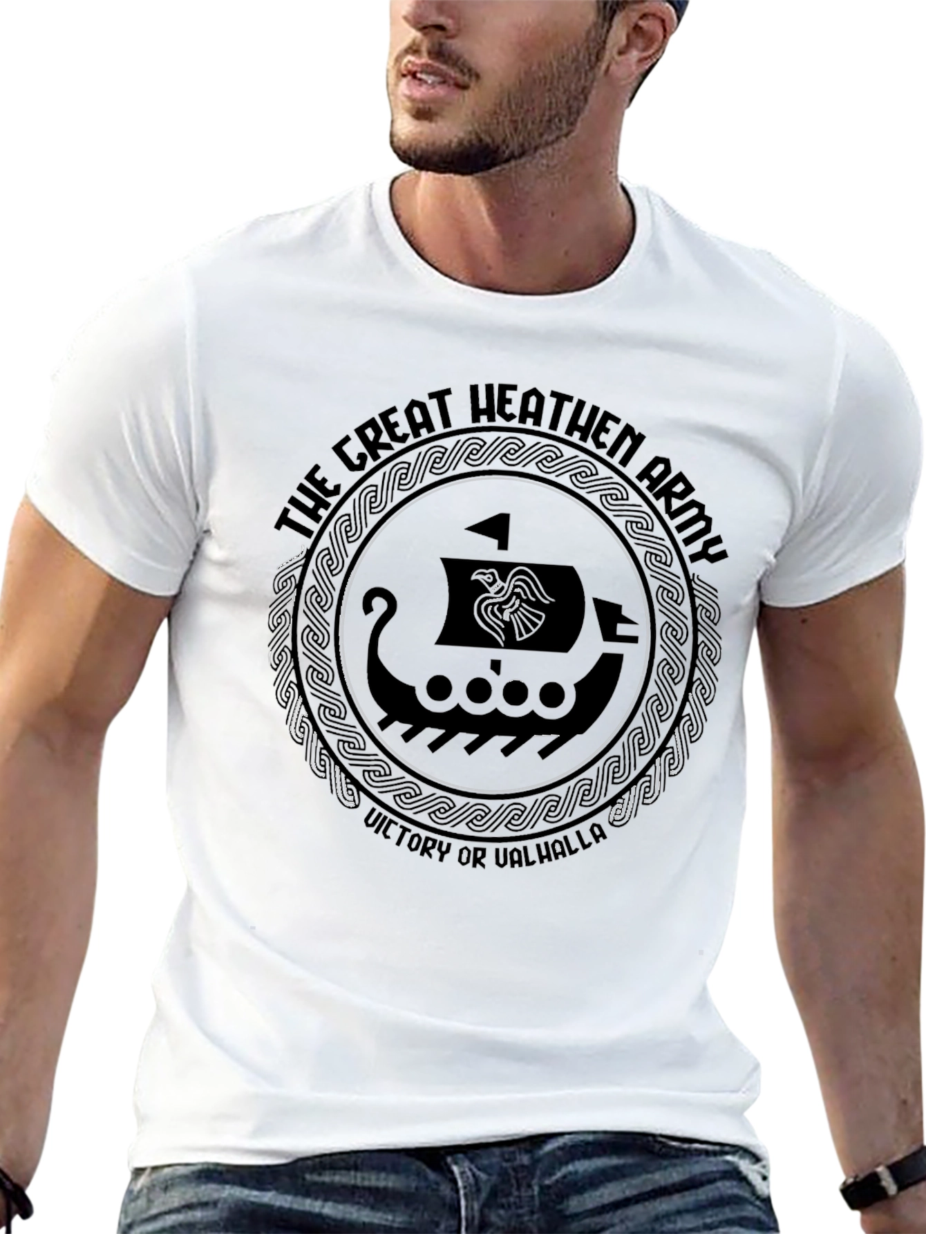Great Heathen Army Viking Ship T-Shirt
