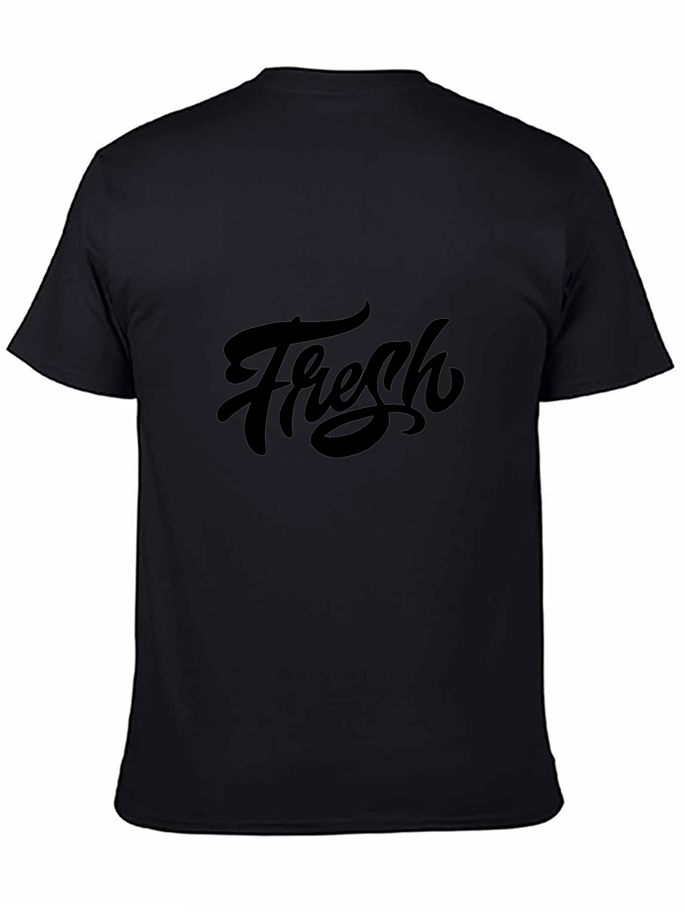 Fresh Graphic Print Black T-Shirt