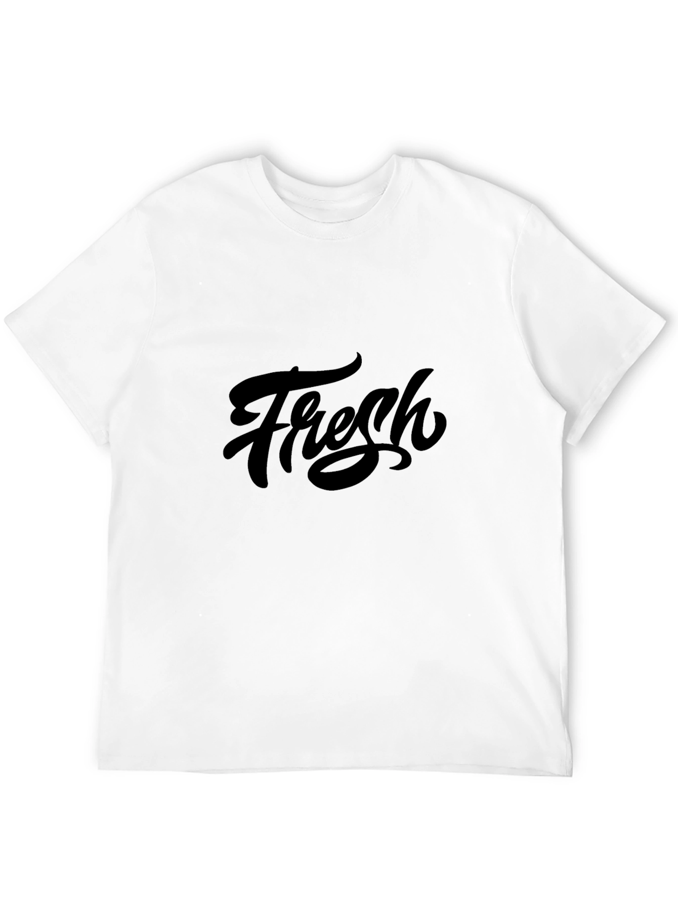 Fresh Graphic Print Black T-Shirt