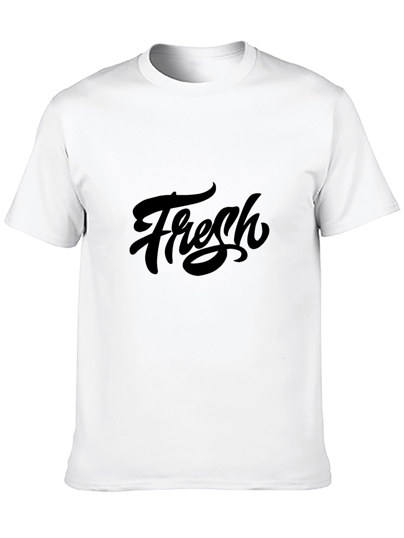 Fresh Graphic Print Black T-Shirt
