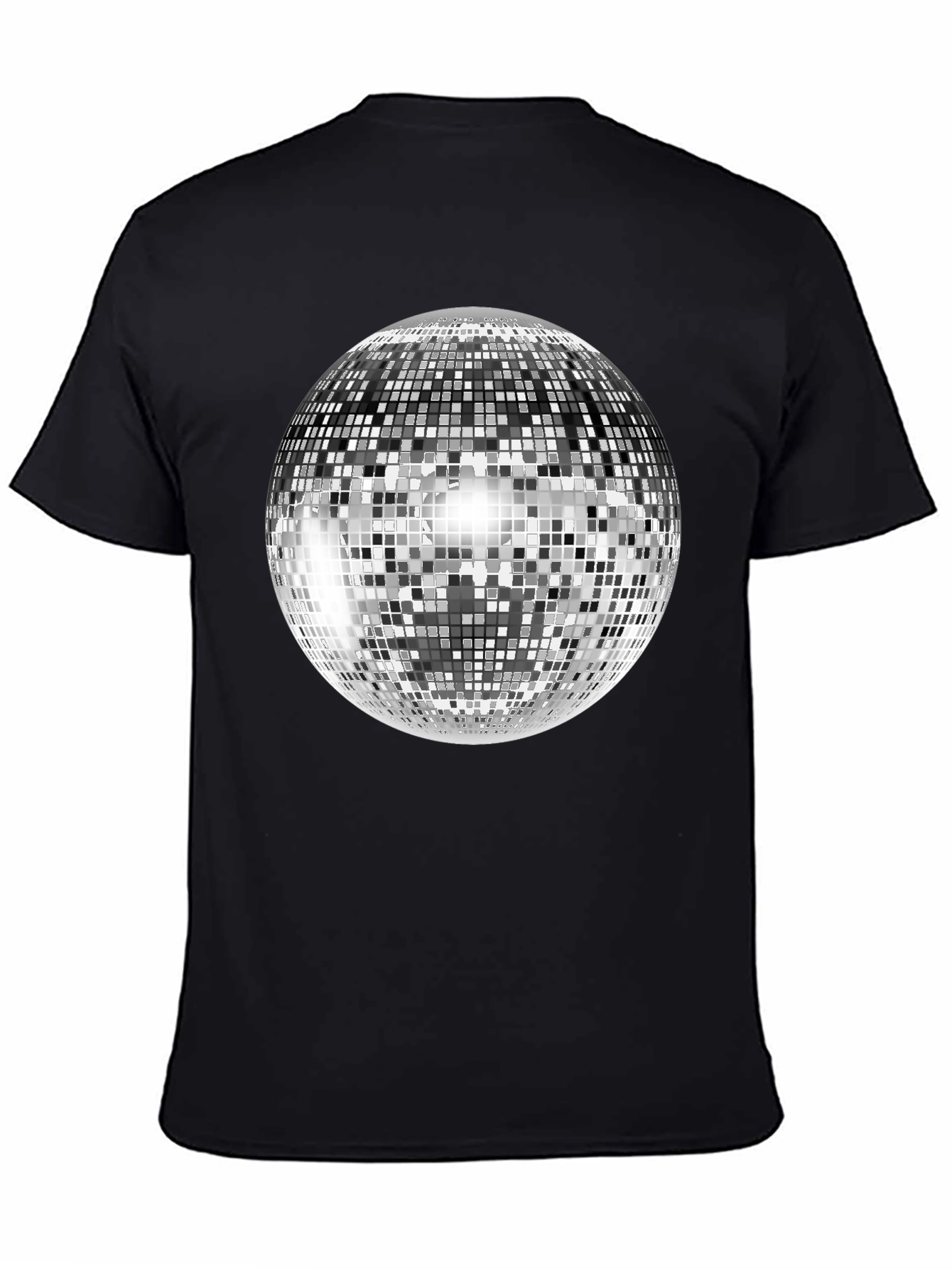 Disco Ball Graphic Tee - Shiny Retro Party Shirt