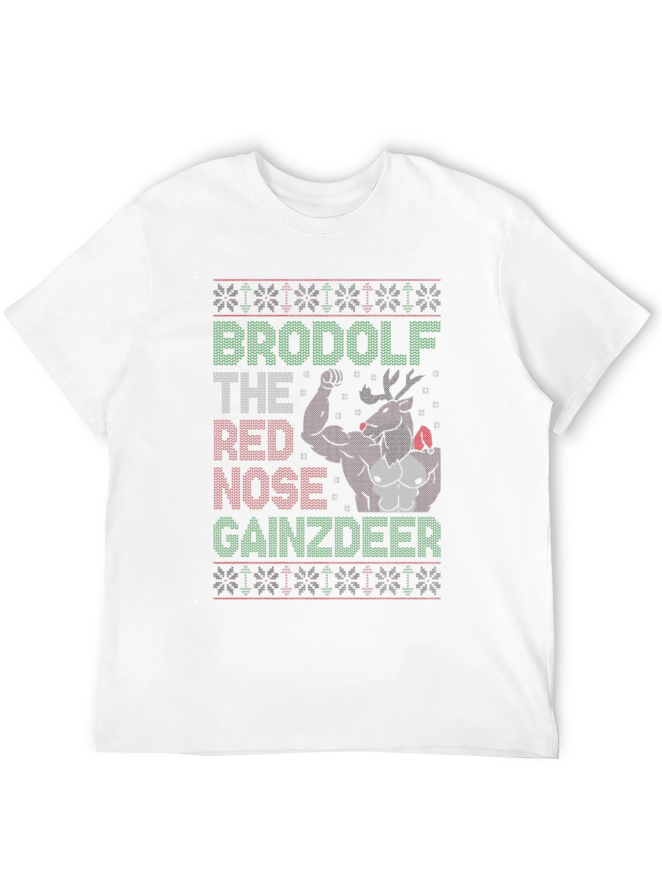 BroDolf Gainzdeer Ugly Christmas T-Shirt