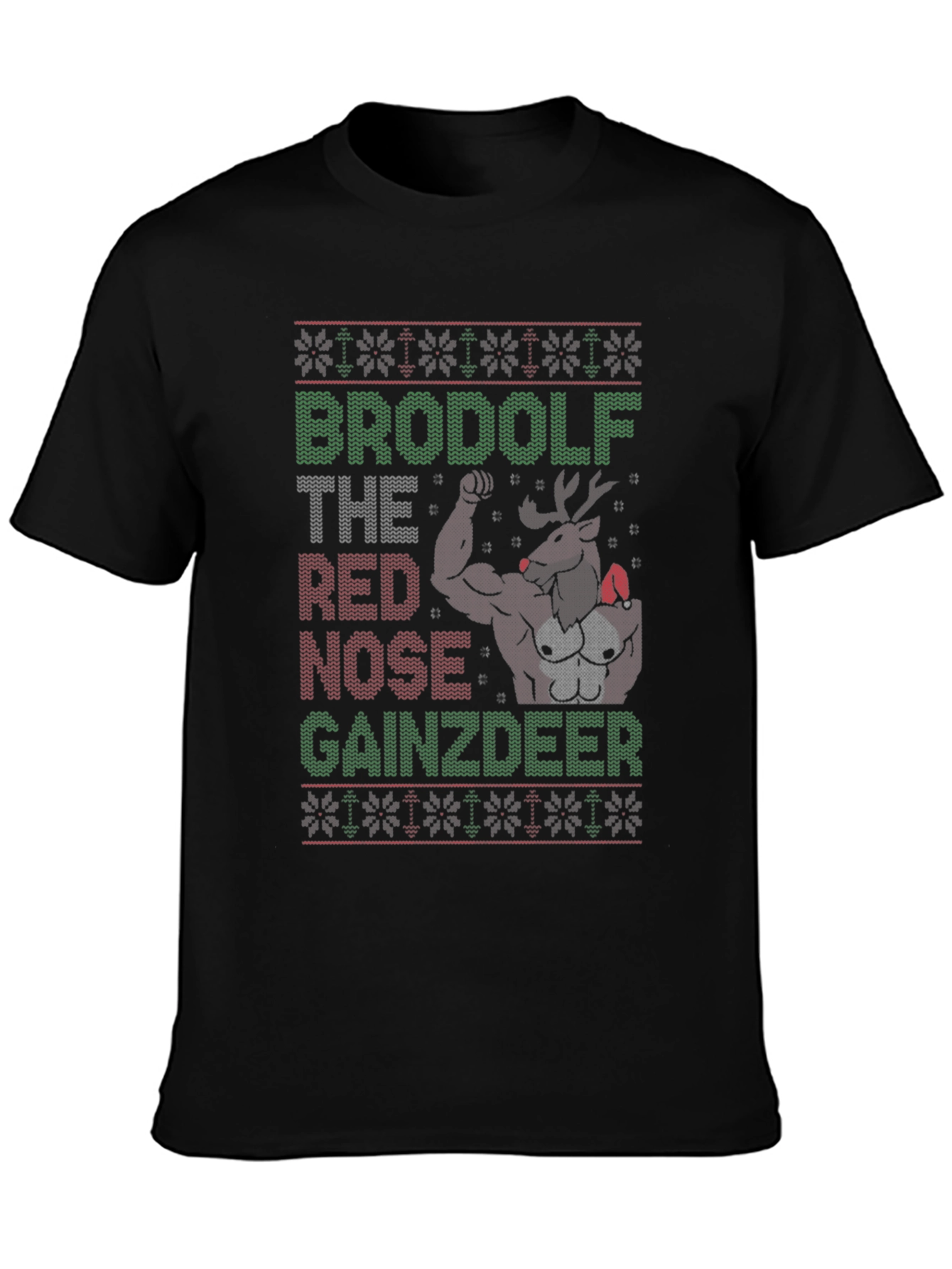 BroDolf Gainzdeer Ugly Christmas T-Shirt
