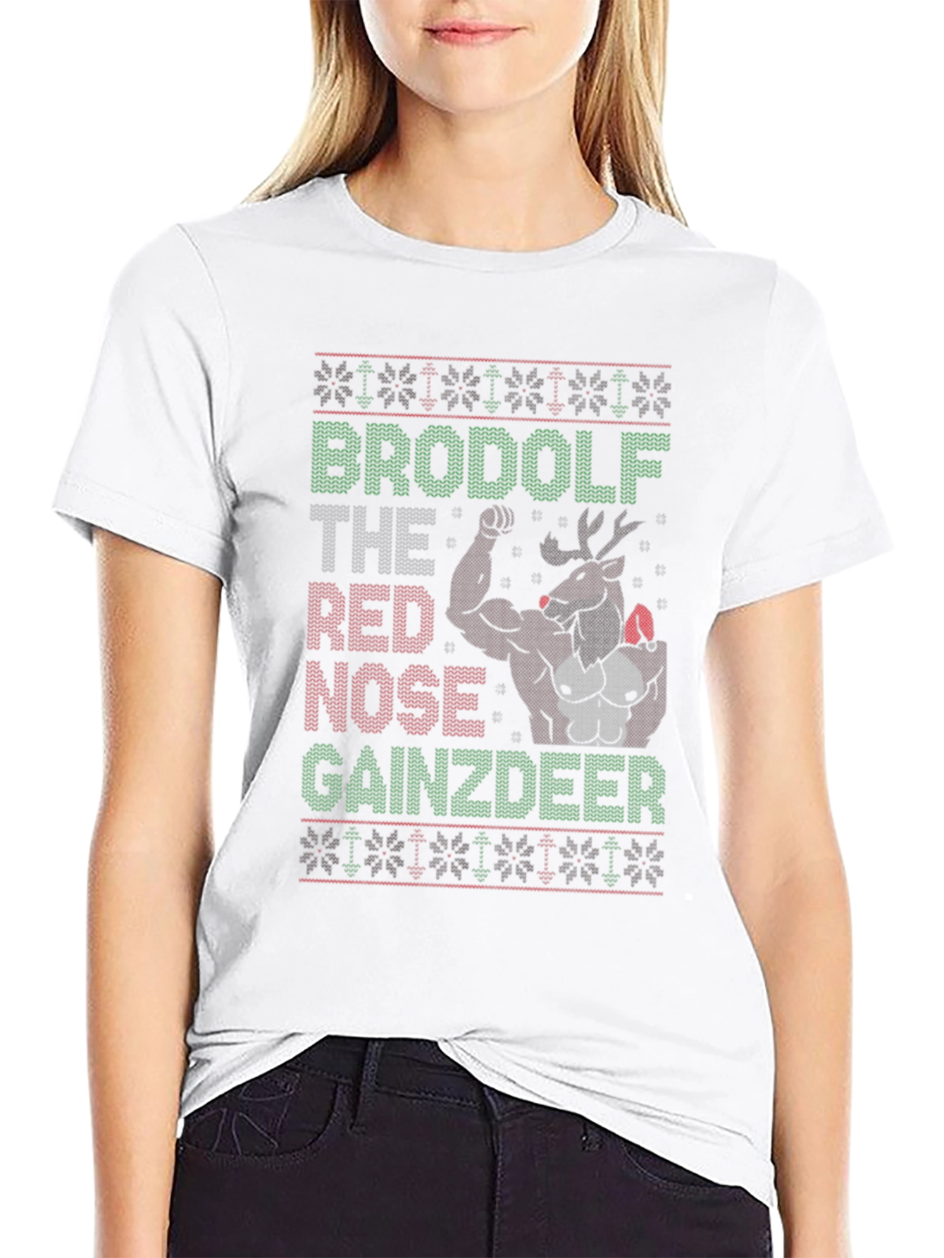 BroDolf Gainzdeer Ugly Christmas T-Shirt