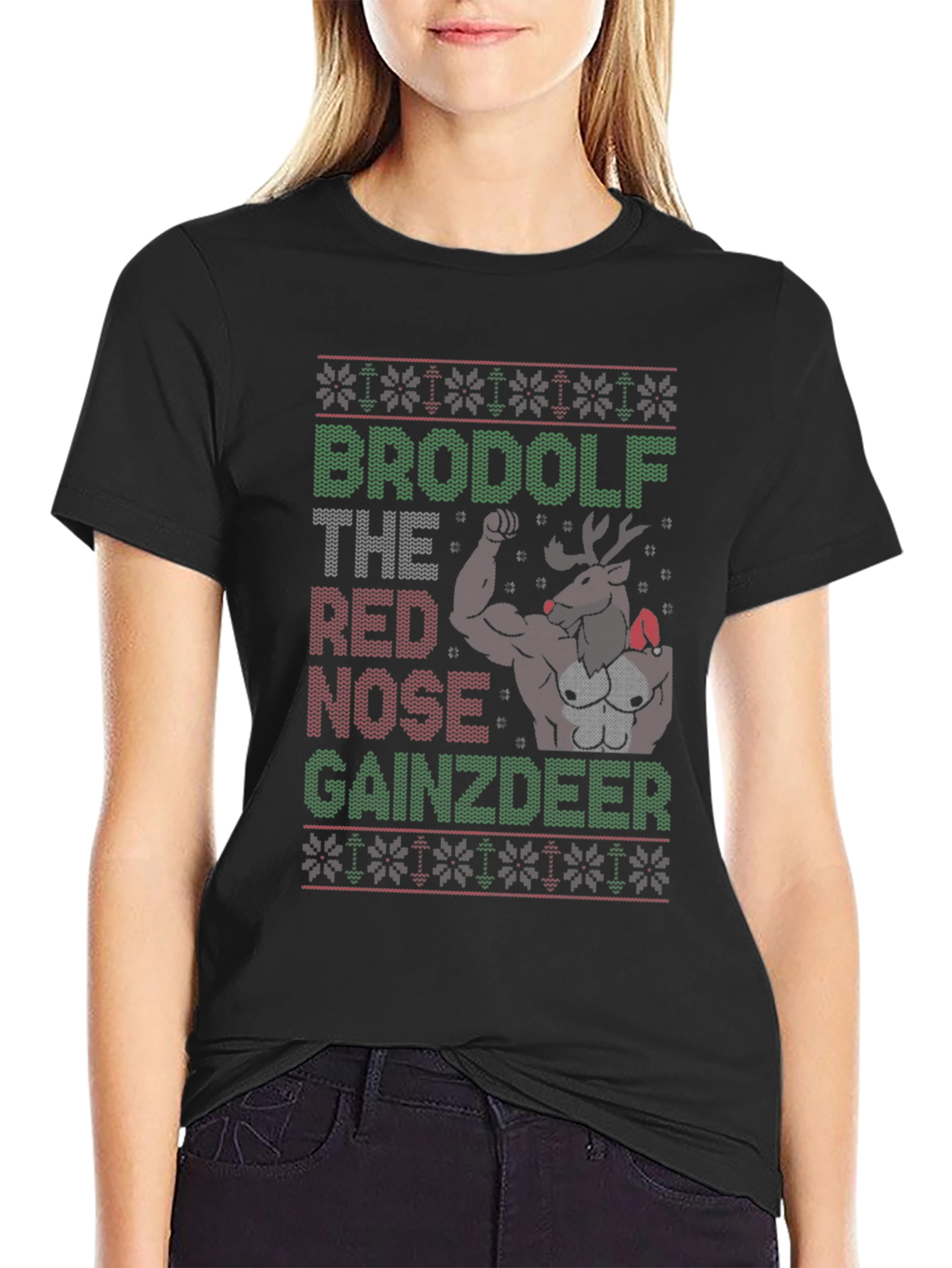 BroDolf Gainzdeer Ugly Christmas T-Shirt