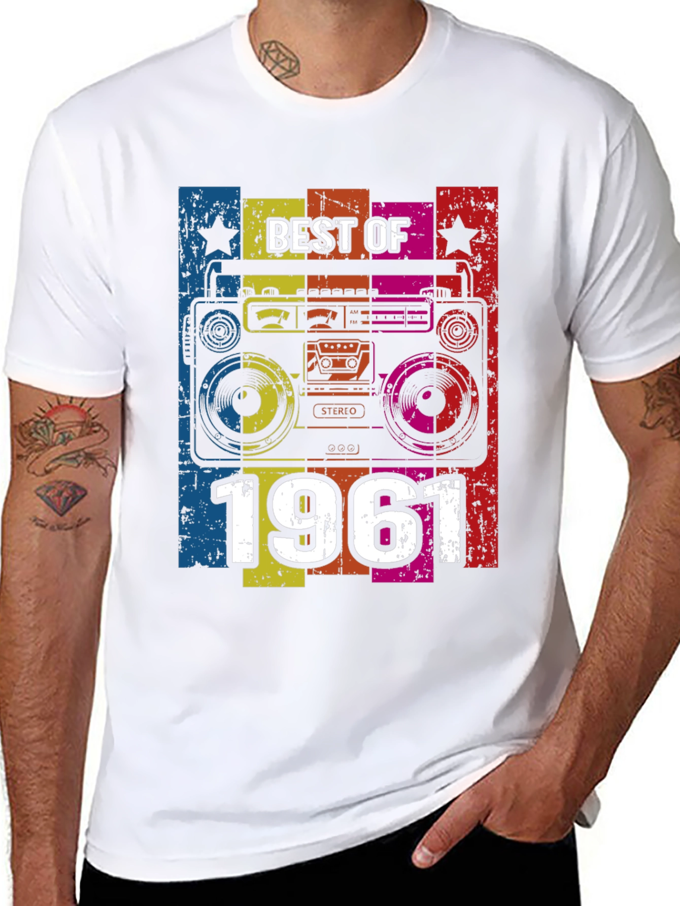 Best of 1961 Retro Boombox T-Shirt