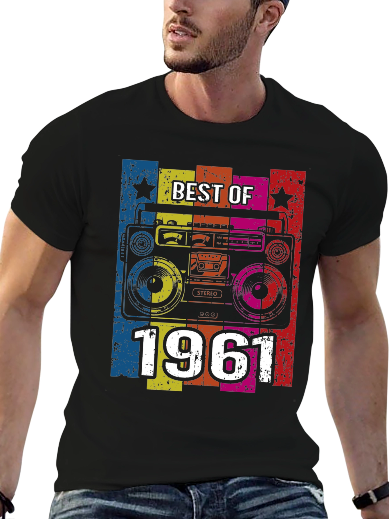 Best of 1961 Retro Boombox T-Shirt