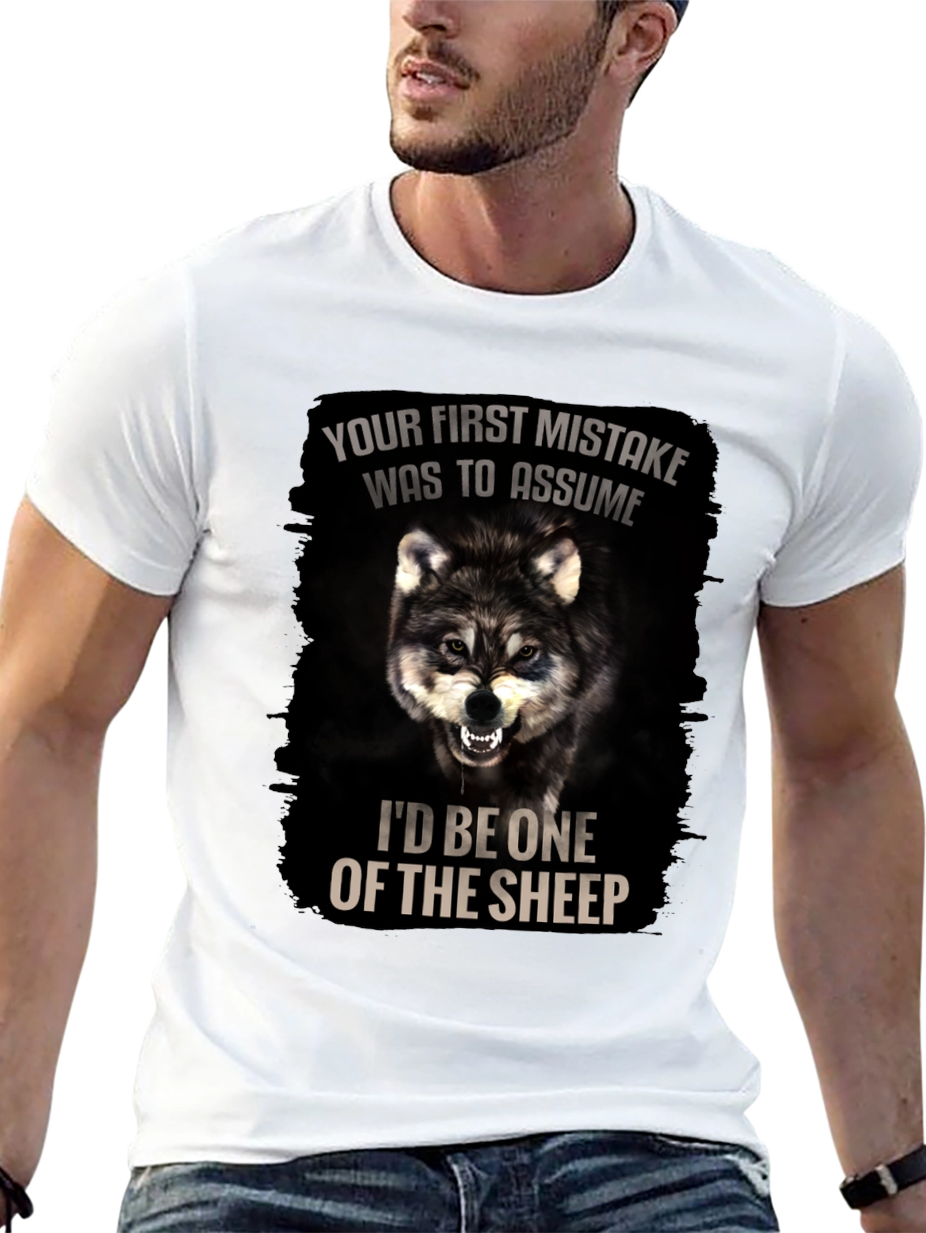 Wolf Graphic T-Shirt: Your First Mistake Was To Assume