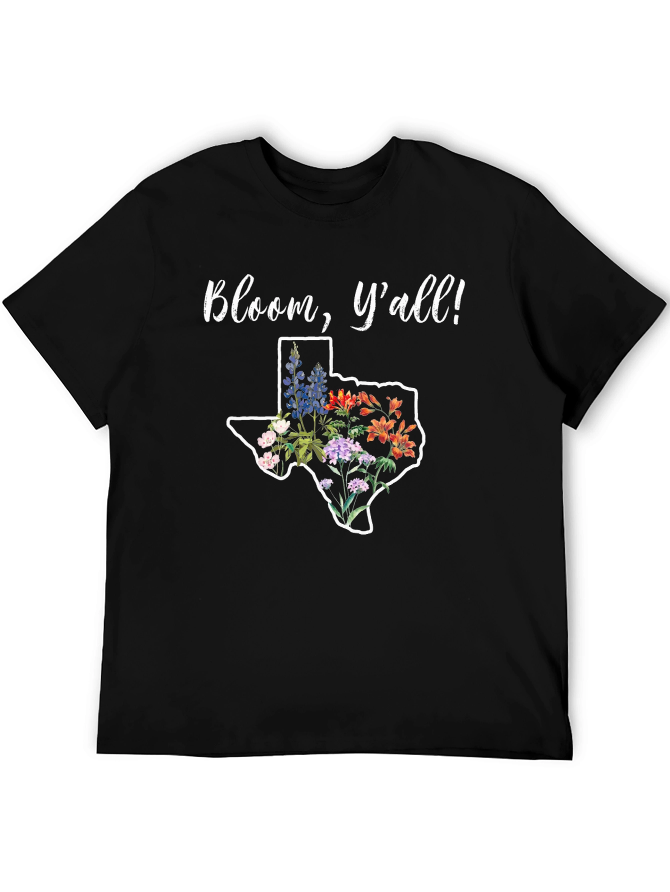 Bloom Yall! Texas Flowers Graphic T-Shirt