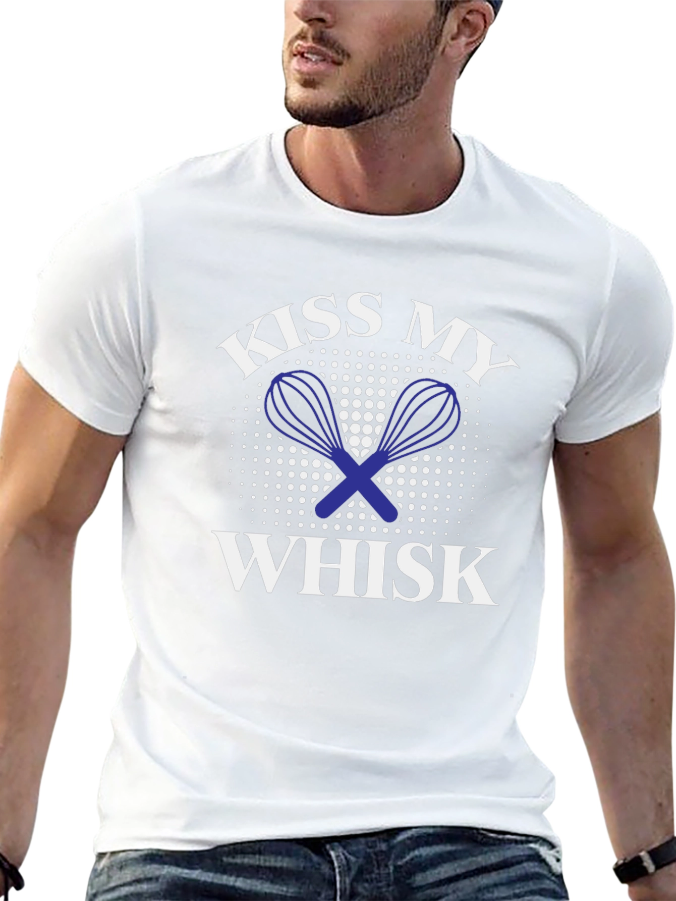 Kiss My Whisk Black T-Shirt - Funny Baking Tee