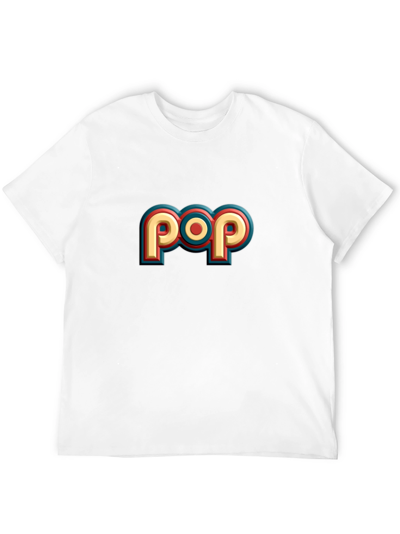Retro POP Graphic Tee - Casual Black T-Shirt