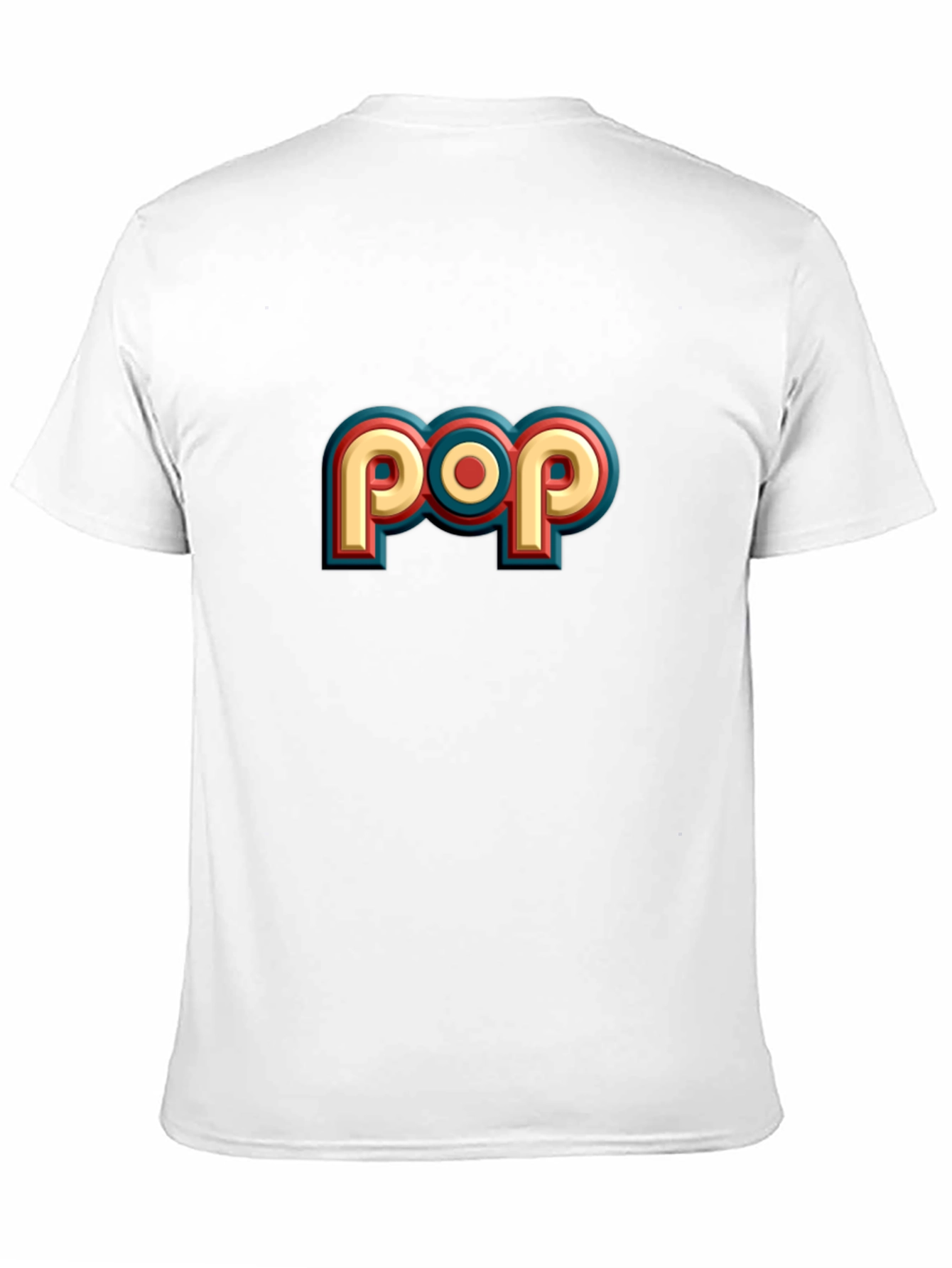 Retro POP Graphic Tee - Casual Black T-Shirt