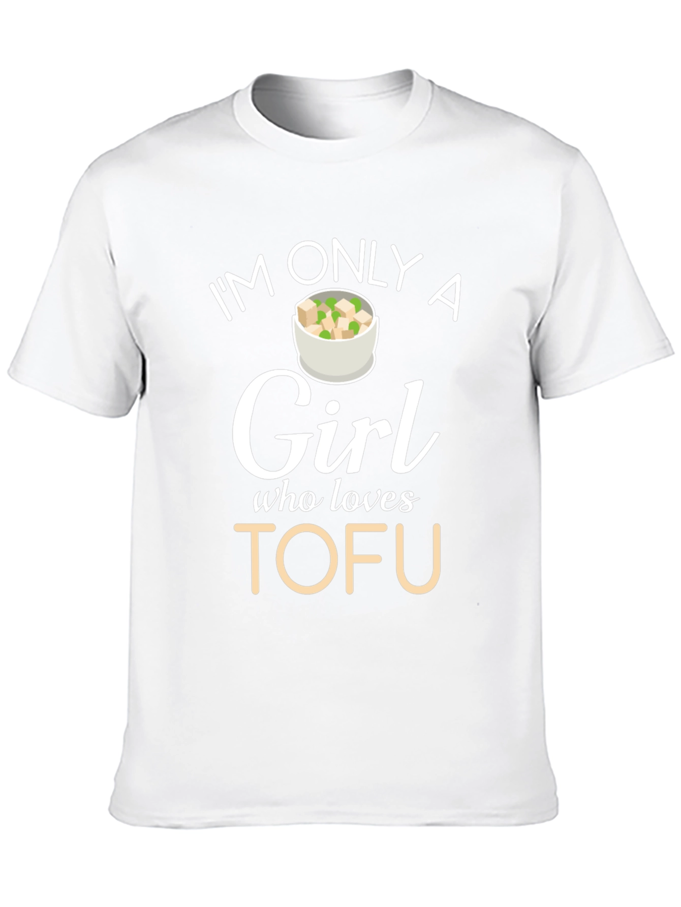 Im Only A Girl Who Loves Tofu Graphic T-Shirt